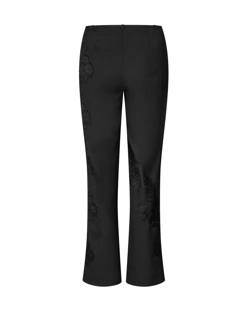 Samsøe & Samsøe Black Lace Detail Casual Pants