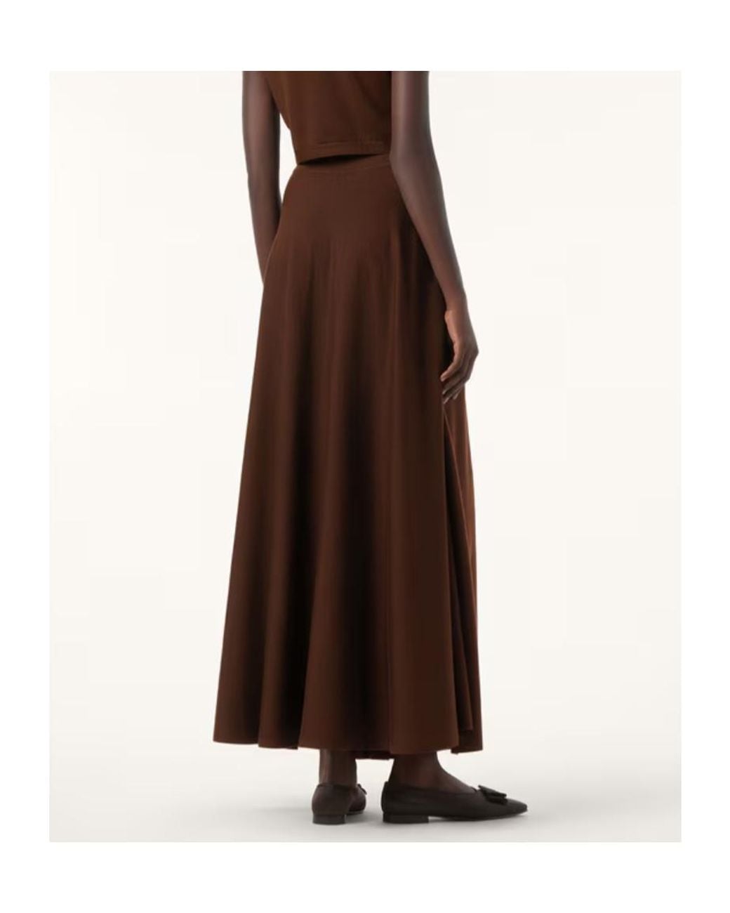 Loro Piana Brown Marigold Skirt