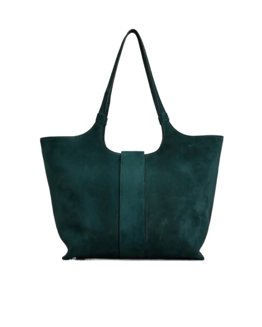 Roger Vivier Green Belle Vivier Medium Shopping Bag