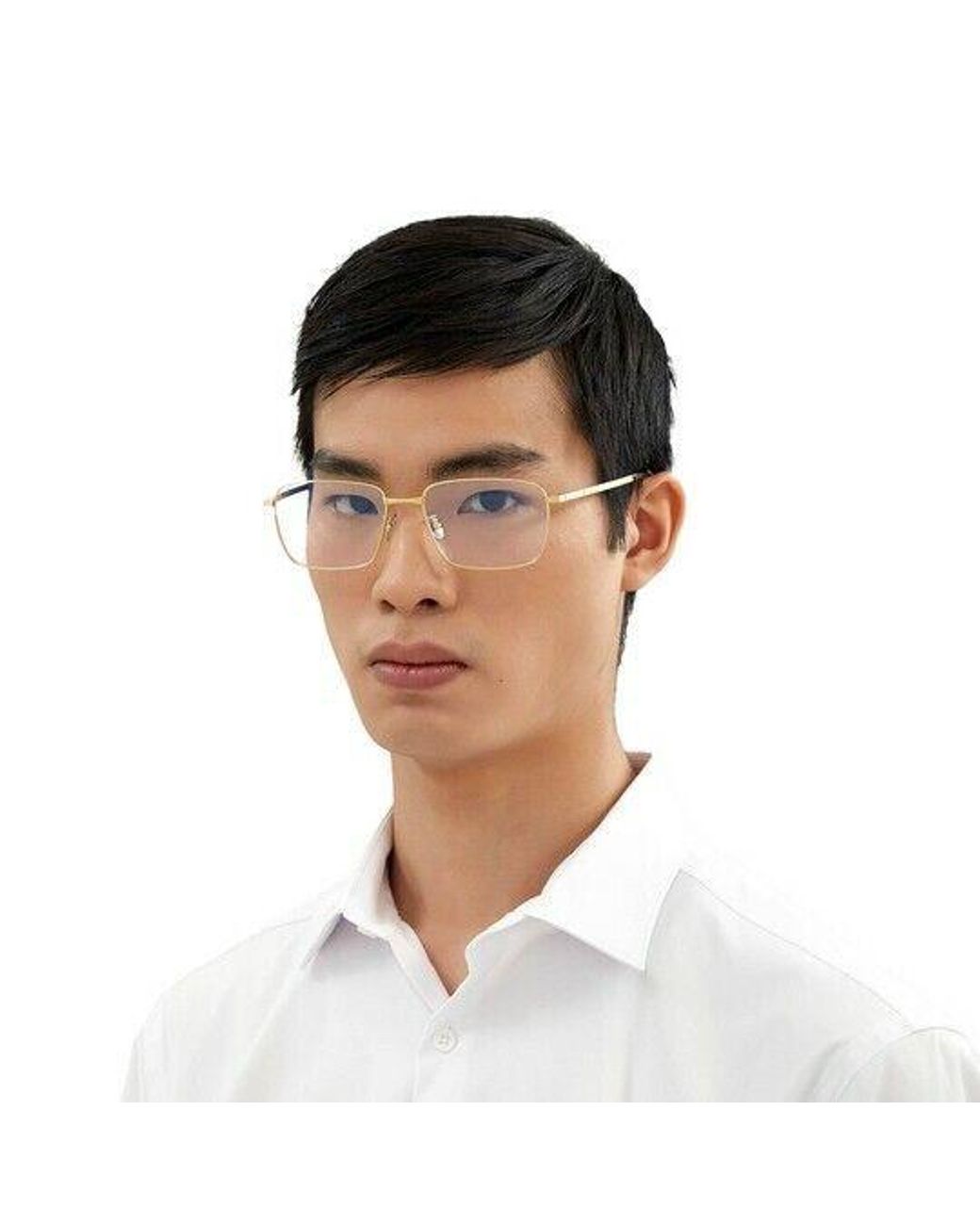Cartier White Square Frame Glasses for men