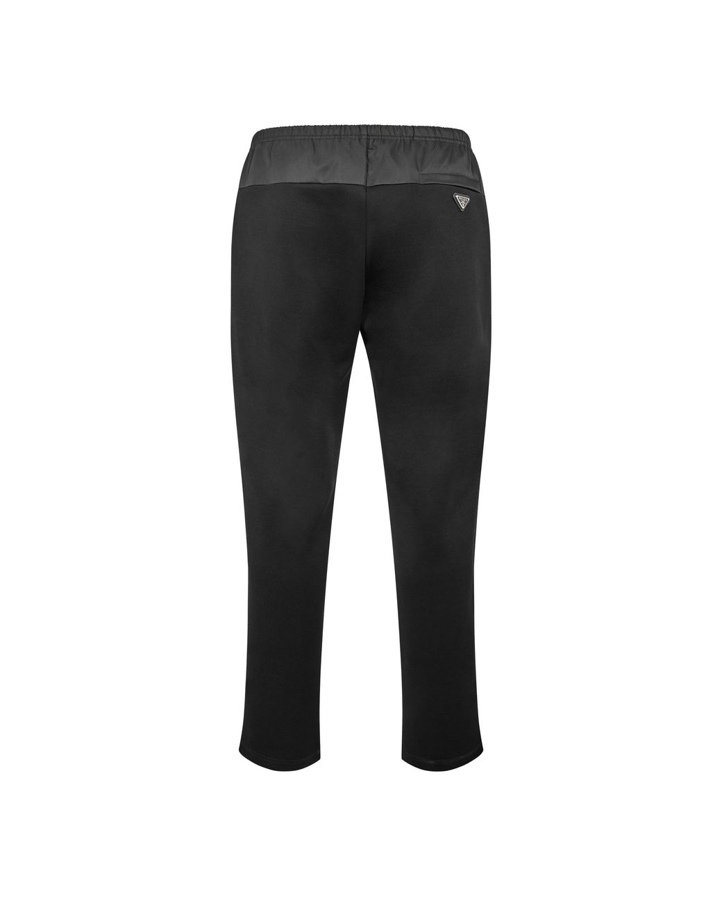 Prada Black Solid Straight Leg Pants for men