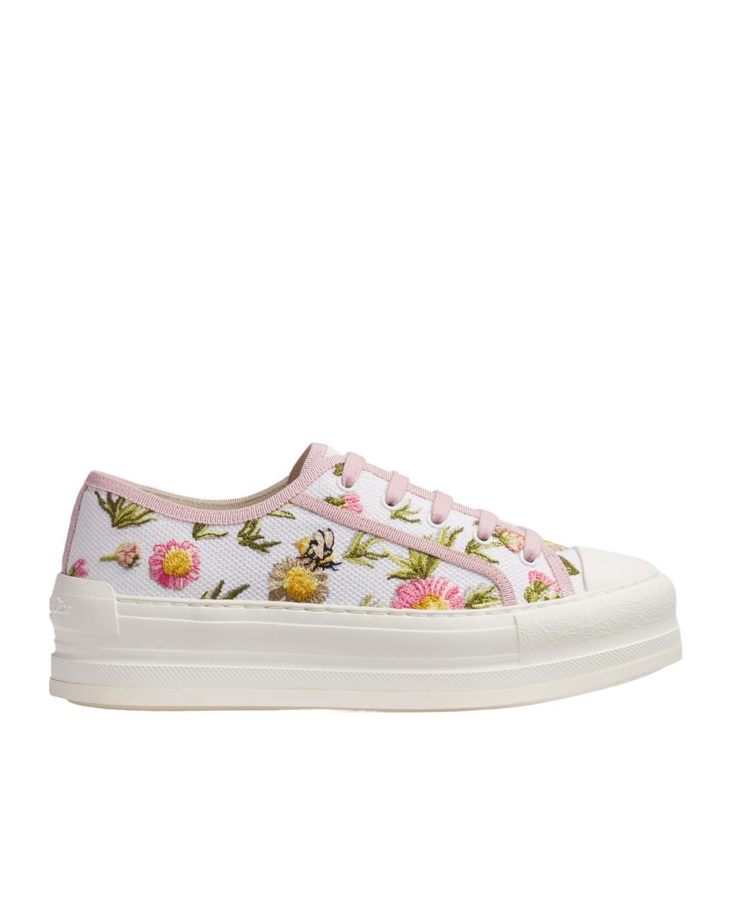 Dior White Walk'N' Platform Sneaker