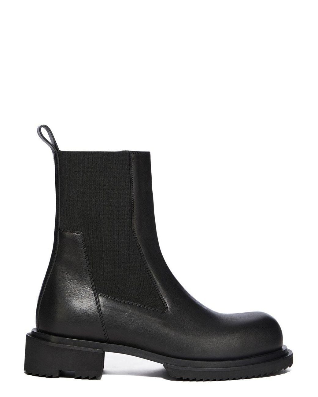 Rick Owens Black Beatle Gabe Chelsea Boots for men