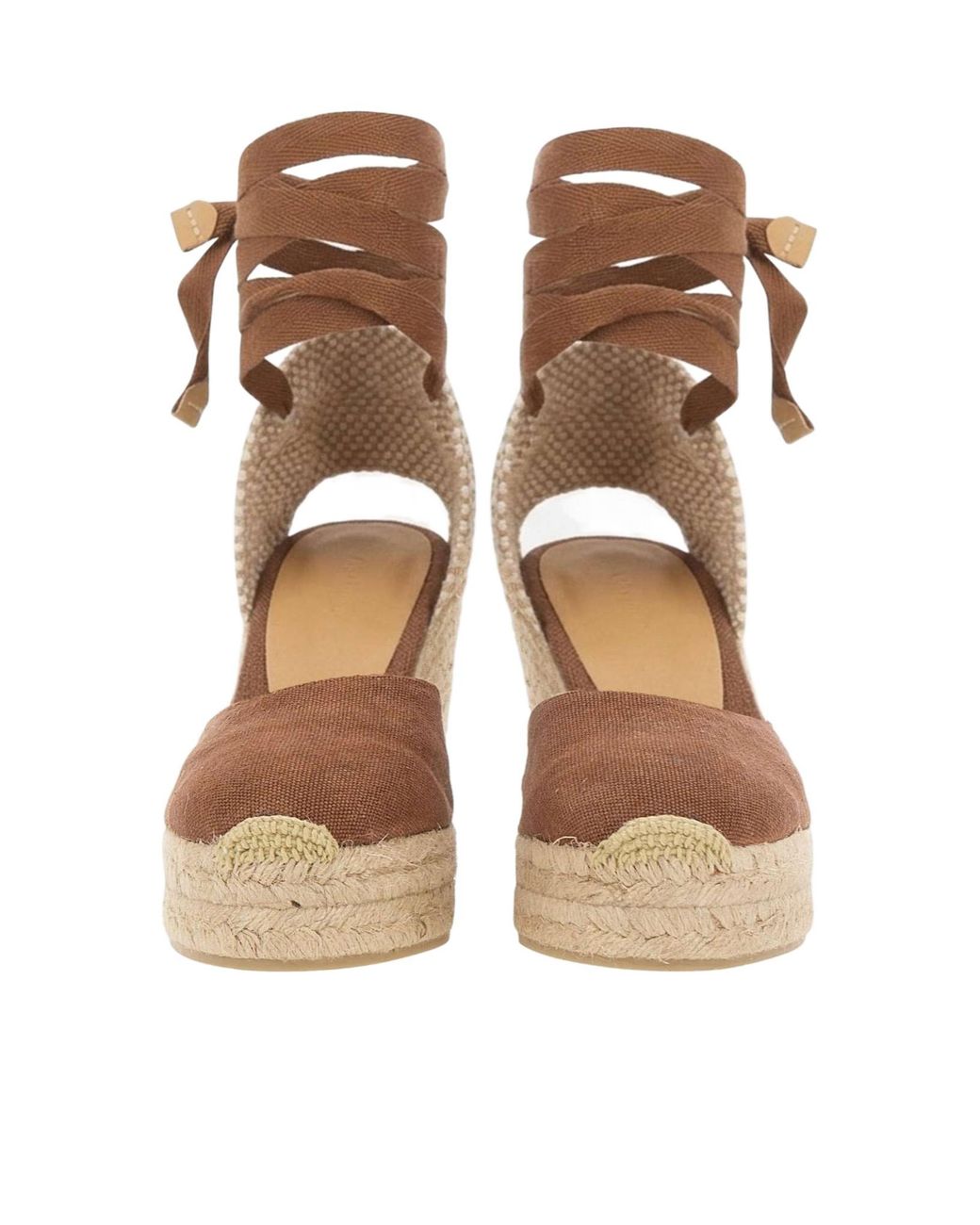 Castaner Natural Castañer Carina Ankle Strap Wedge Espadrilles