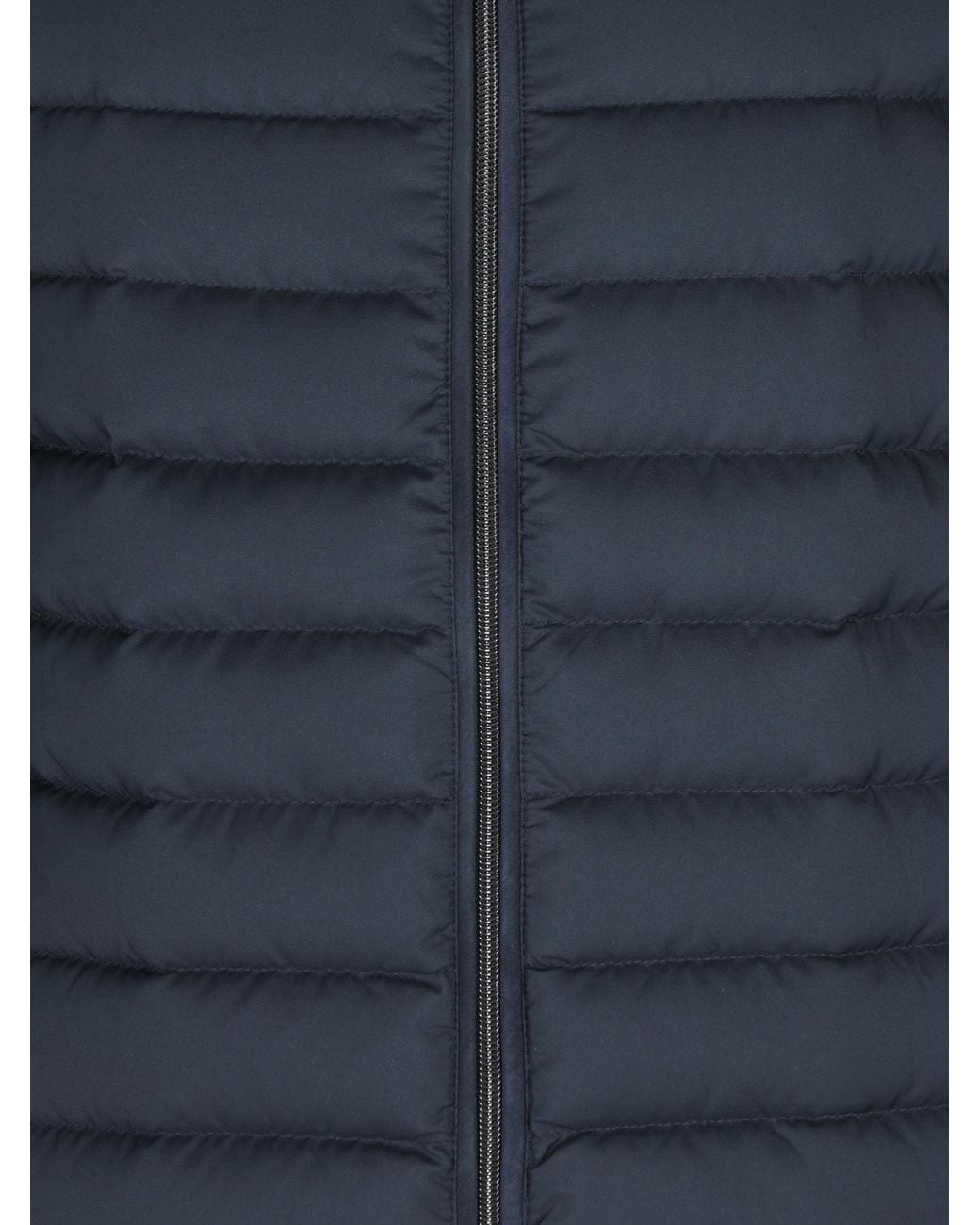 Herno Blue Quilted Knit Hybrid Jacket for men