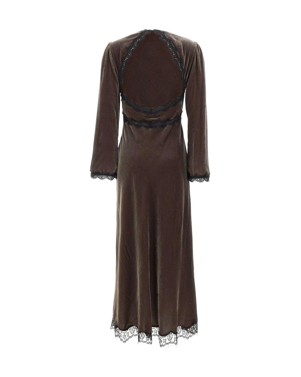 Rixo Brown Alesha Long Dress