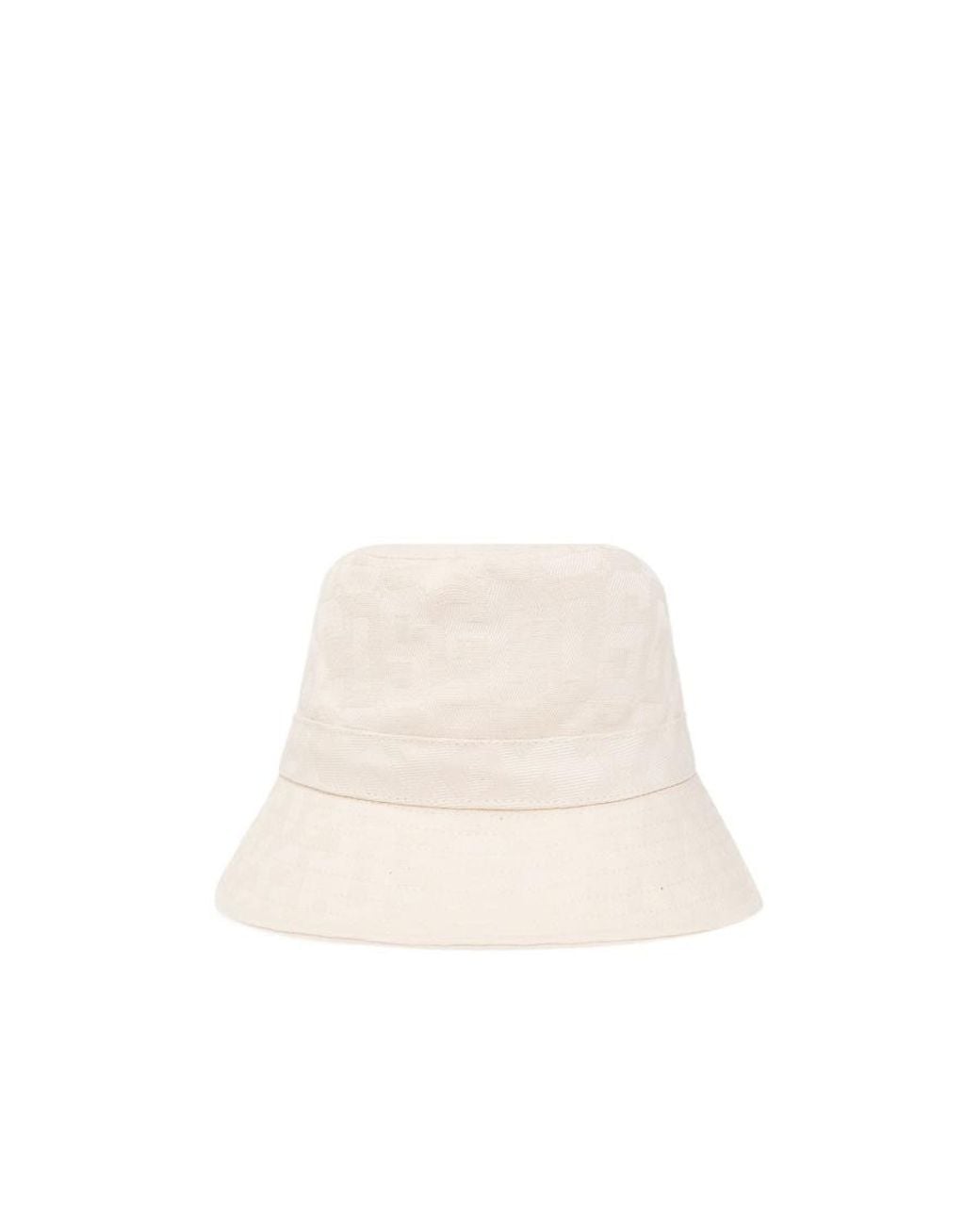 Gcds White Monogram Drawstring Bucket Hat