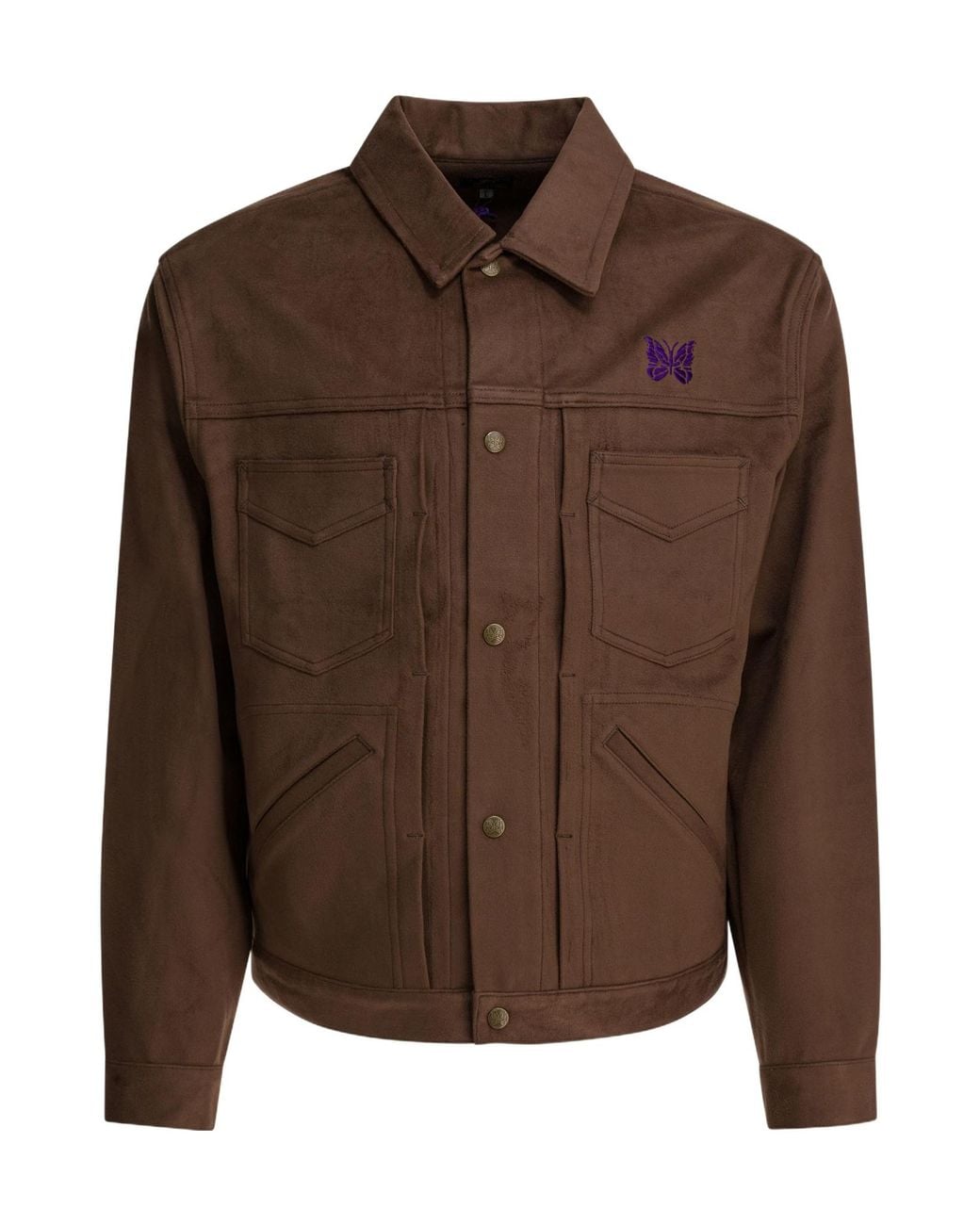 Needles Brown Penny Jean Overshirt Jacket for men