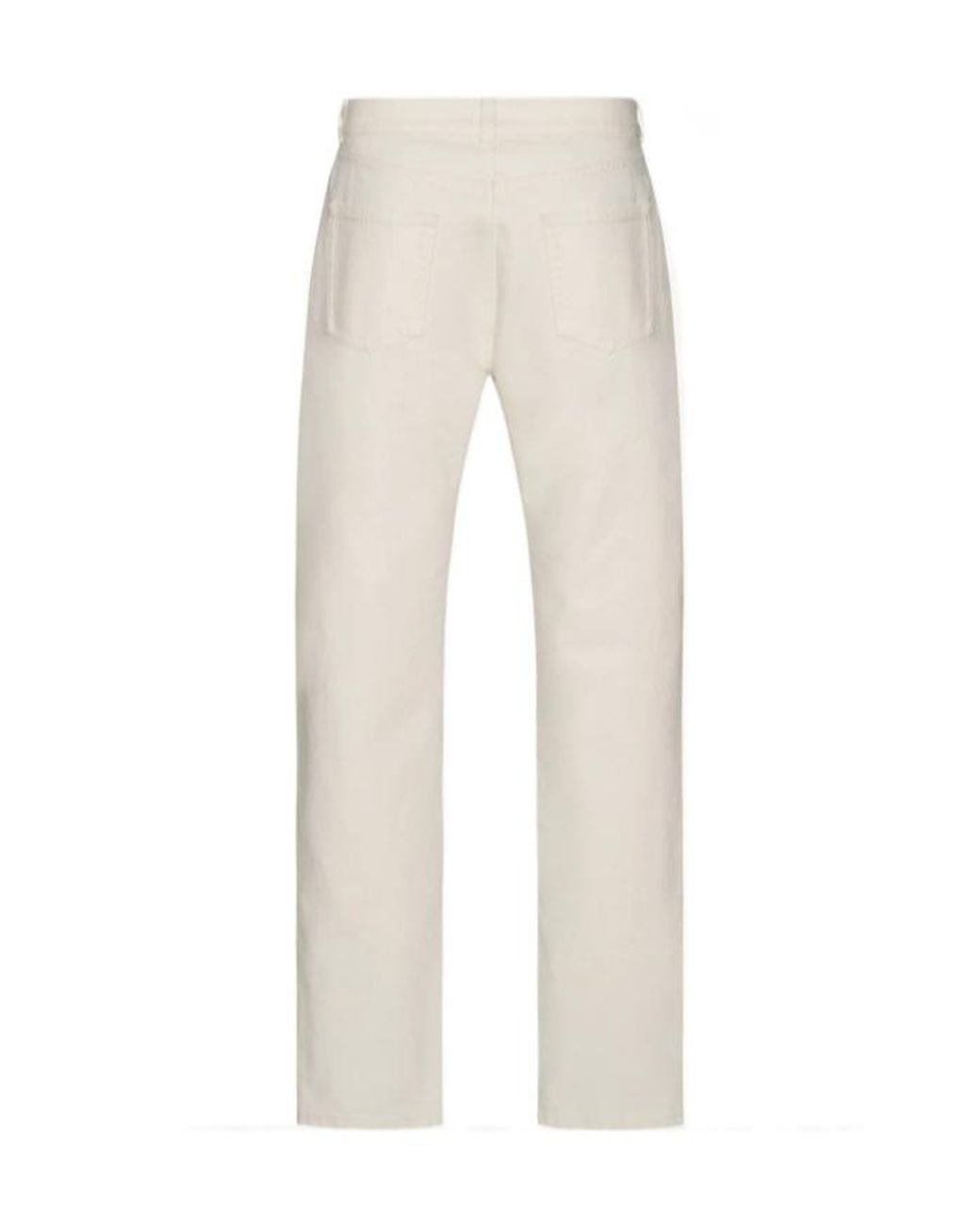 The Row White Straight-Leg Jeans