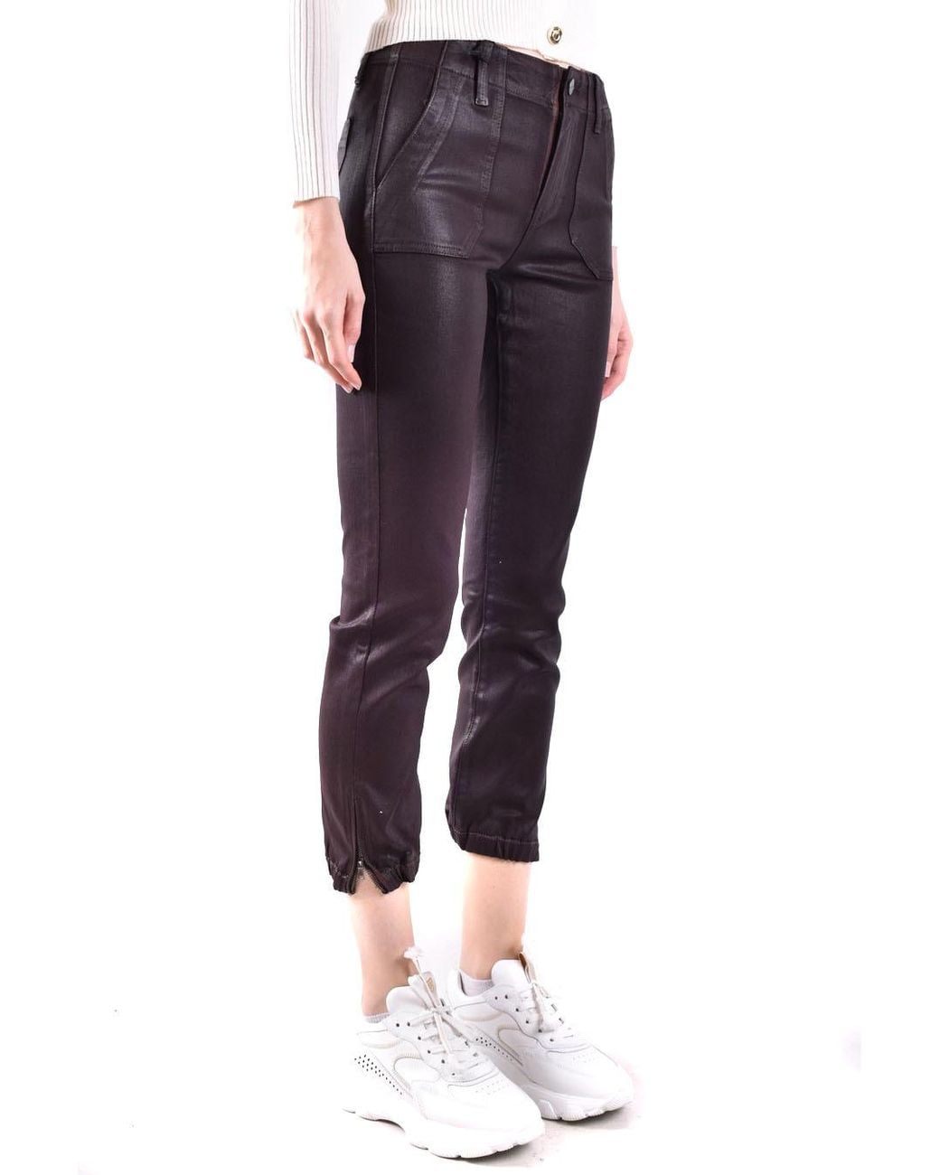 PAIGE Blue Mayslie Coated Track Trousers