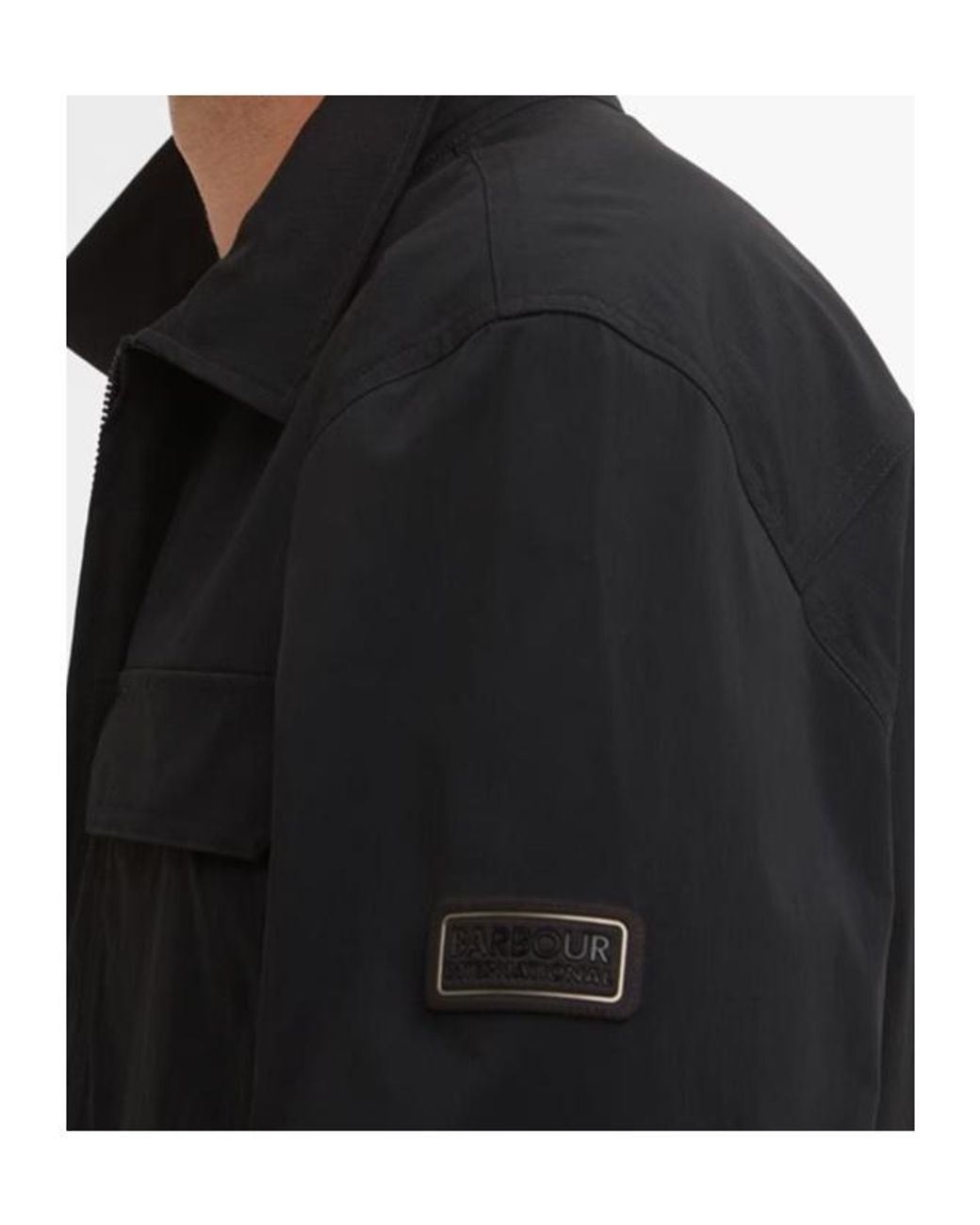 Barbour Blue Zippered Long-Sleeved Casual Jacket for men