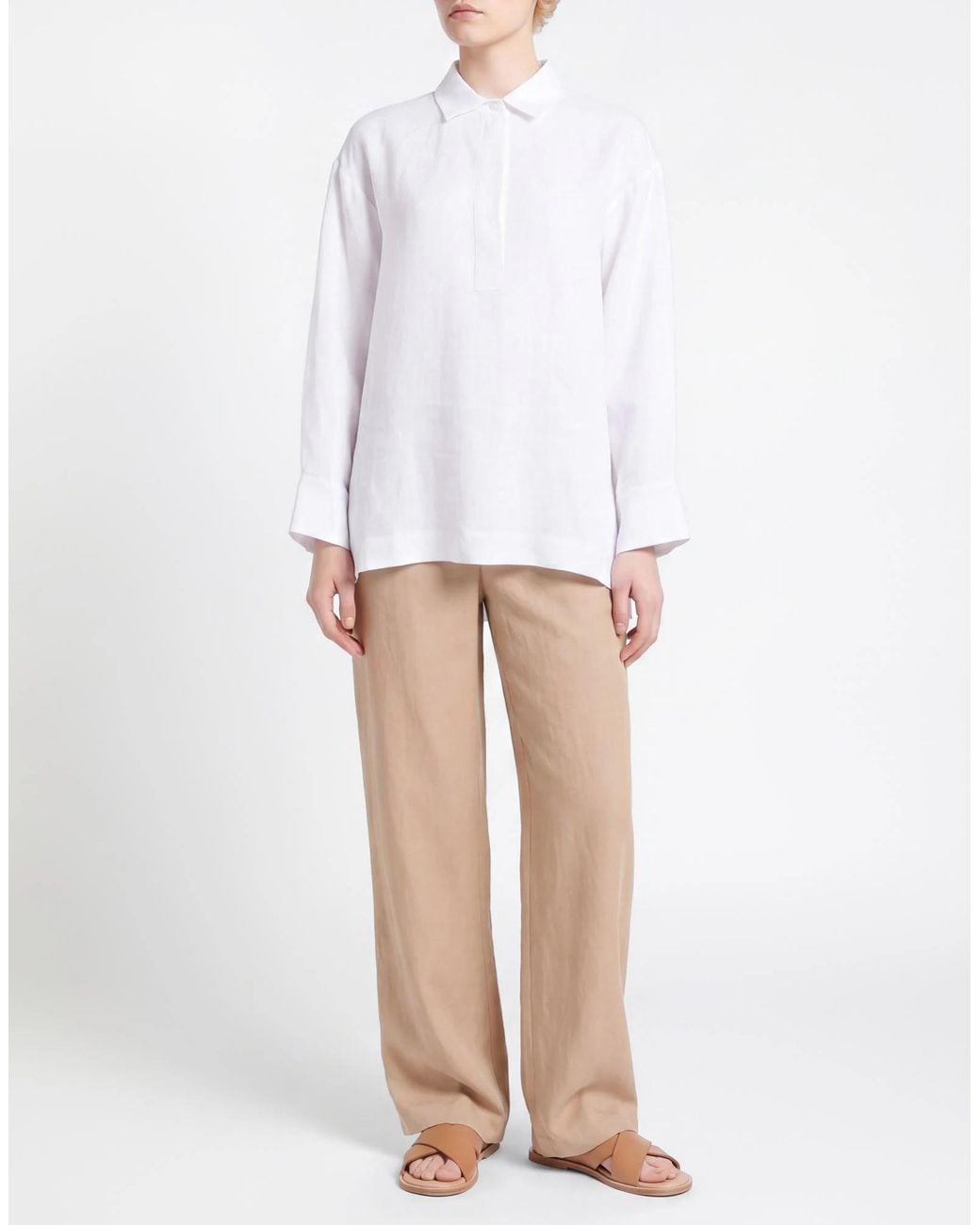 Max Mara White Long Sleeves Tops