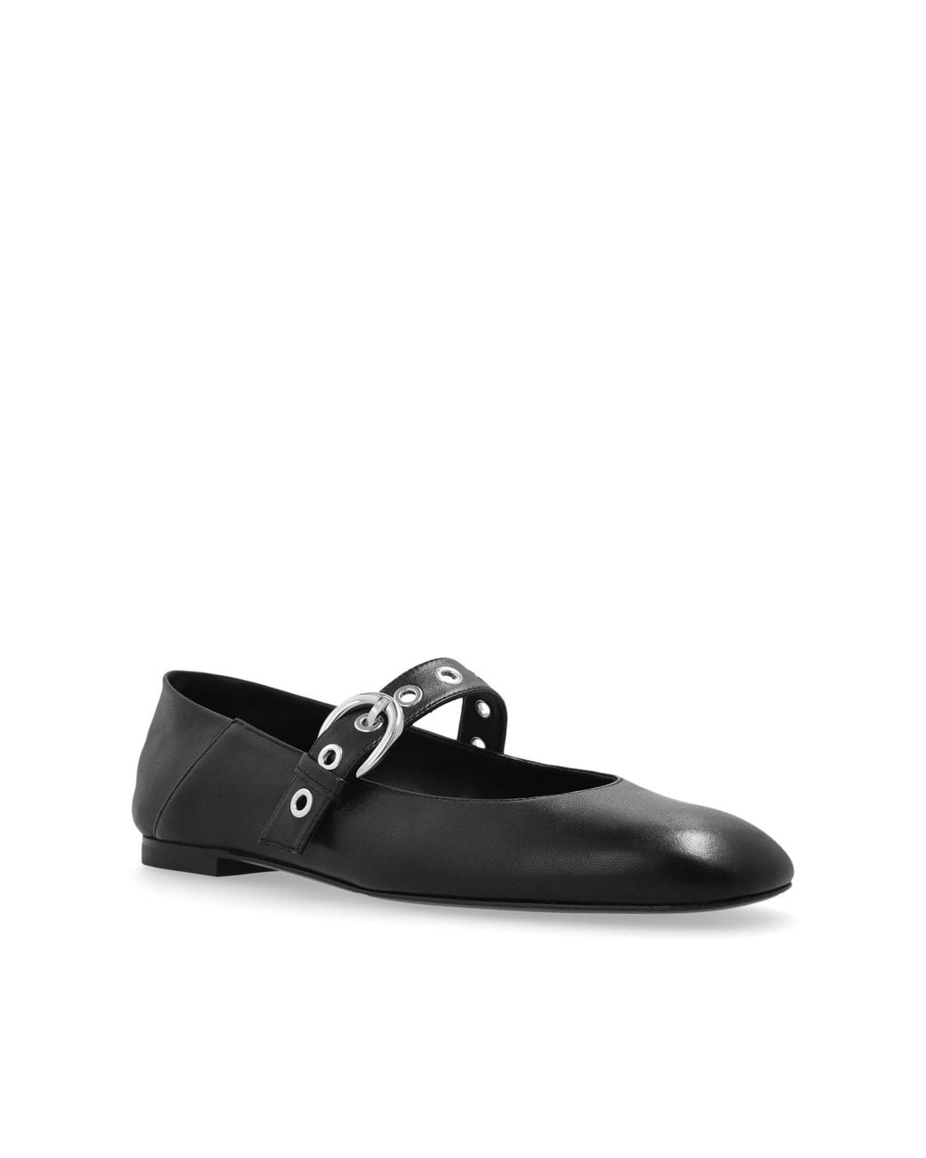 Stuart Weitzman Black "Ballerina Flats 'Mary Jane'
