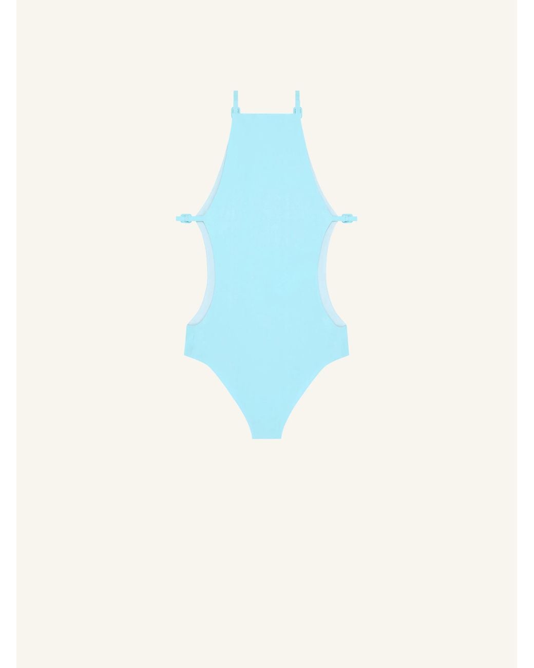 Courreges Blue Cut-Out Swimsuit