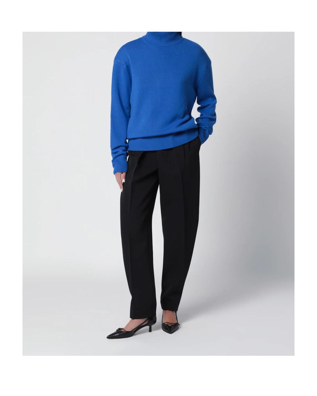 Frankie Shop Blue Turtleneck Sweater