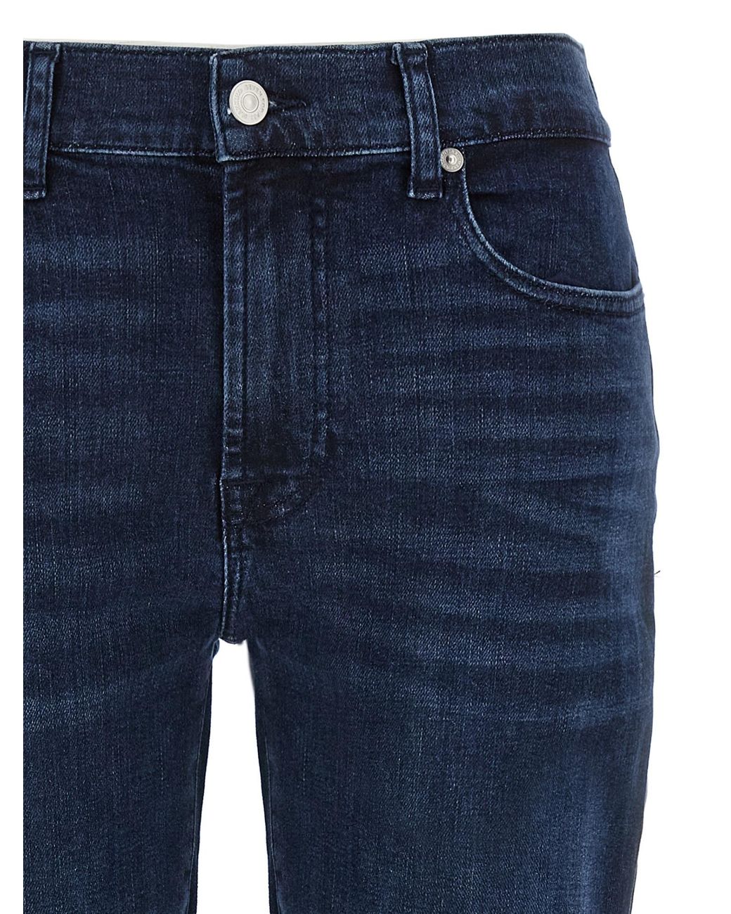 7 For All Mankind Blue Relaxed Skinny Jeans