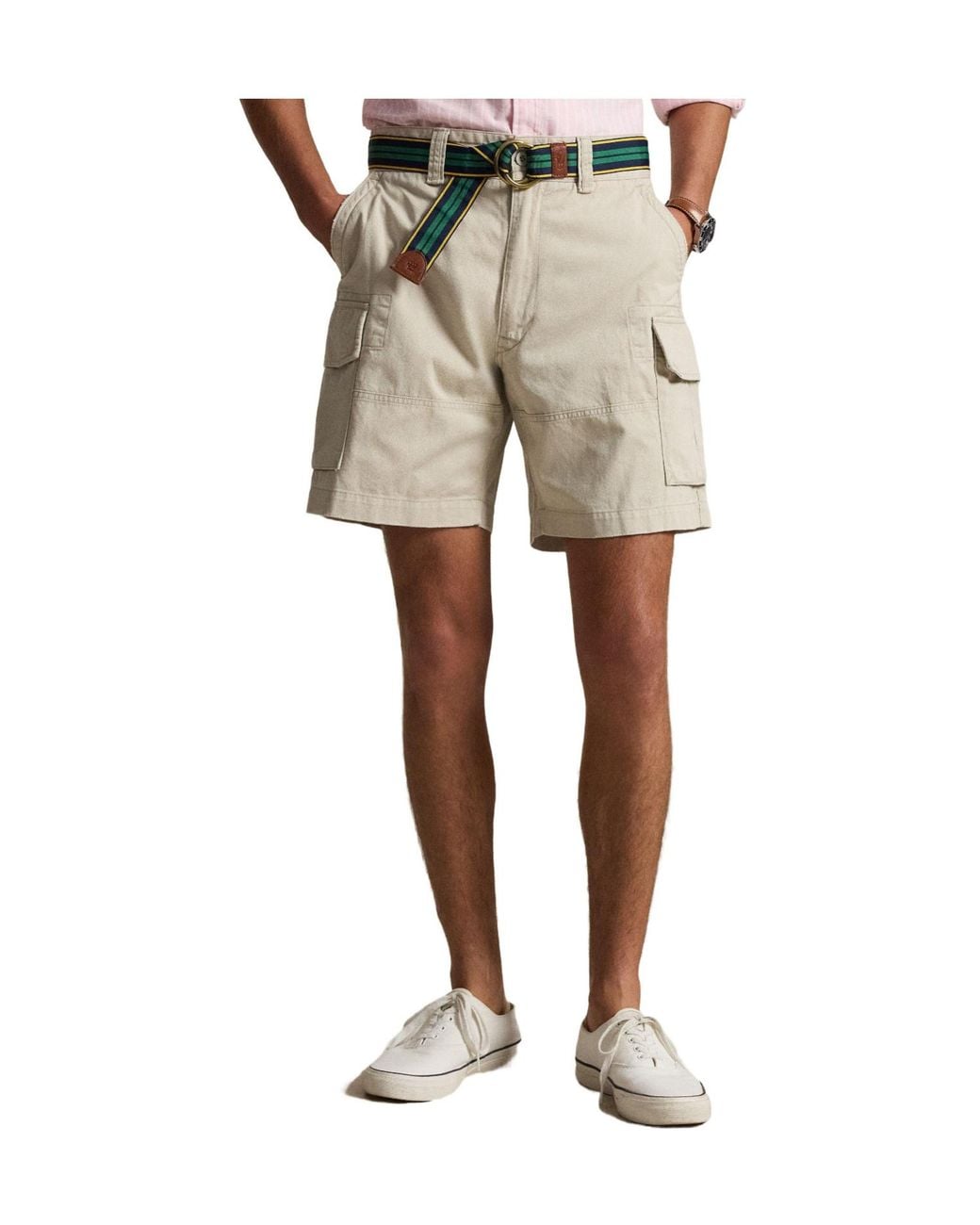 Polo Ralph Lauren Natural Cargo Shorts for men