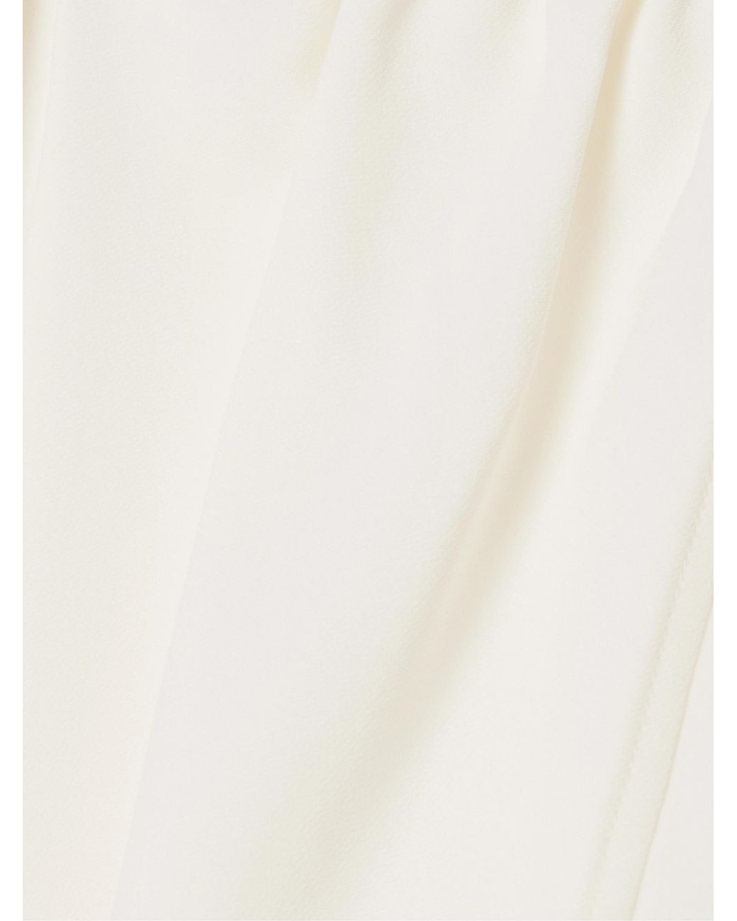 Staud White Crepe Wide-Leg Pants