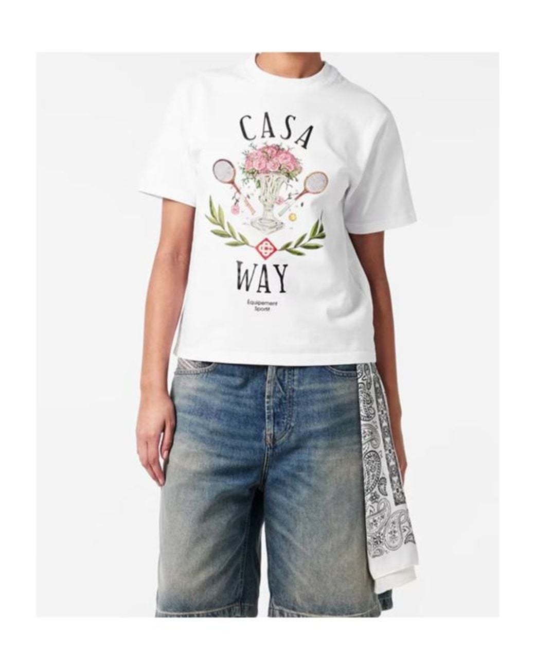 Casablanca White Casa Way T-Shirt
