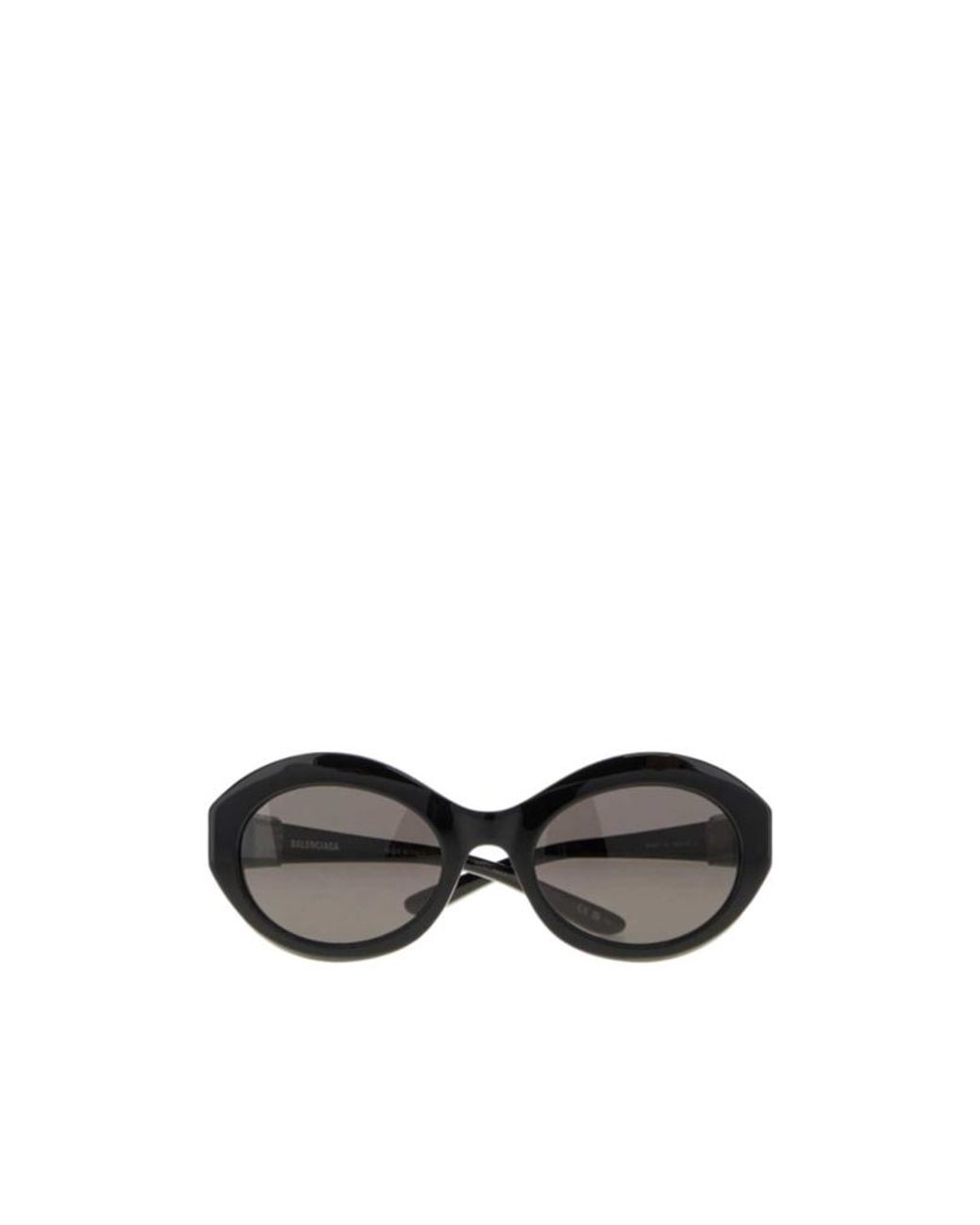 Balenciaga White Oval-Frame Sunglasses for men