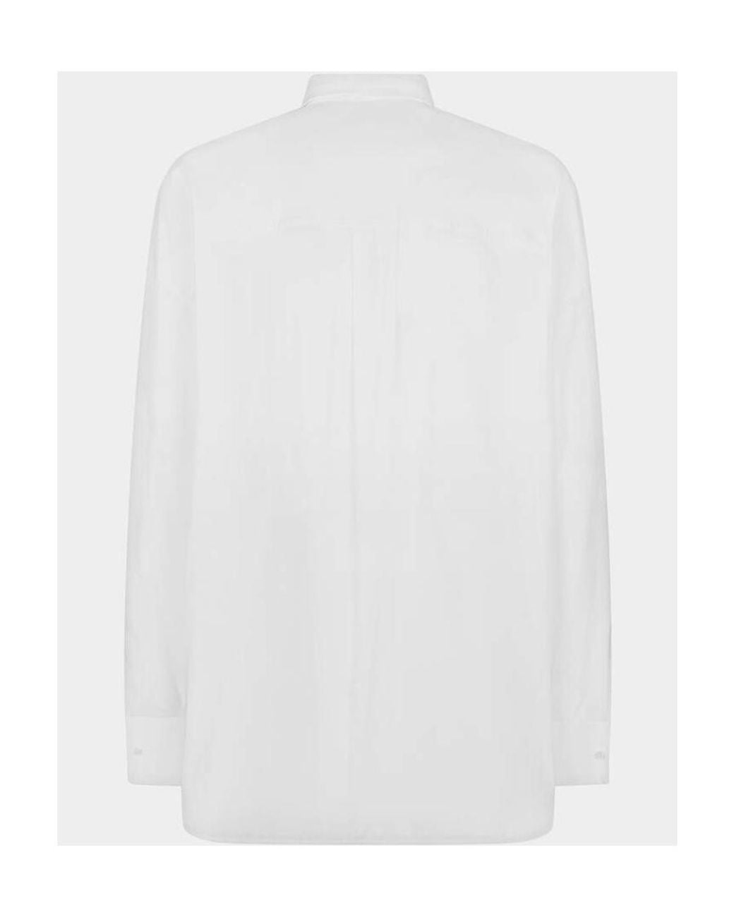 DSquared² White Bib-Style Buttoned Shirt for men