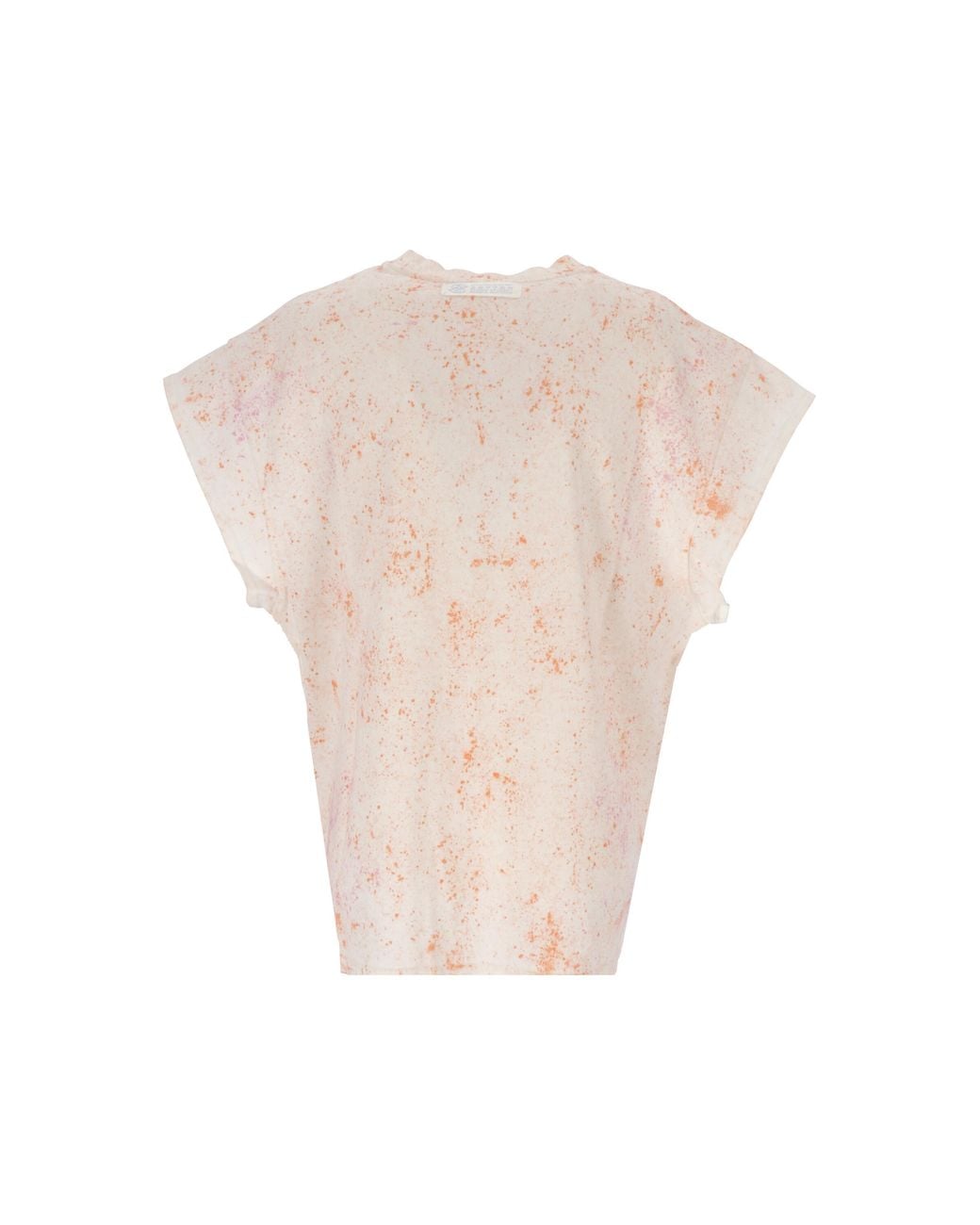 Stella McCartney White Graphic-Print Cap-Sleeved T-Shirt