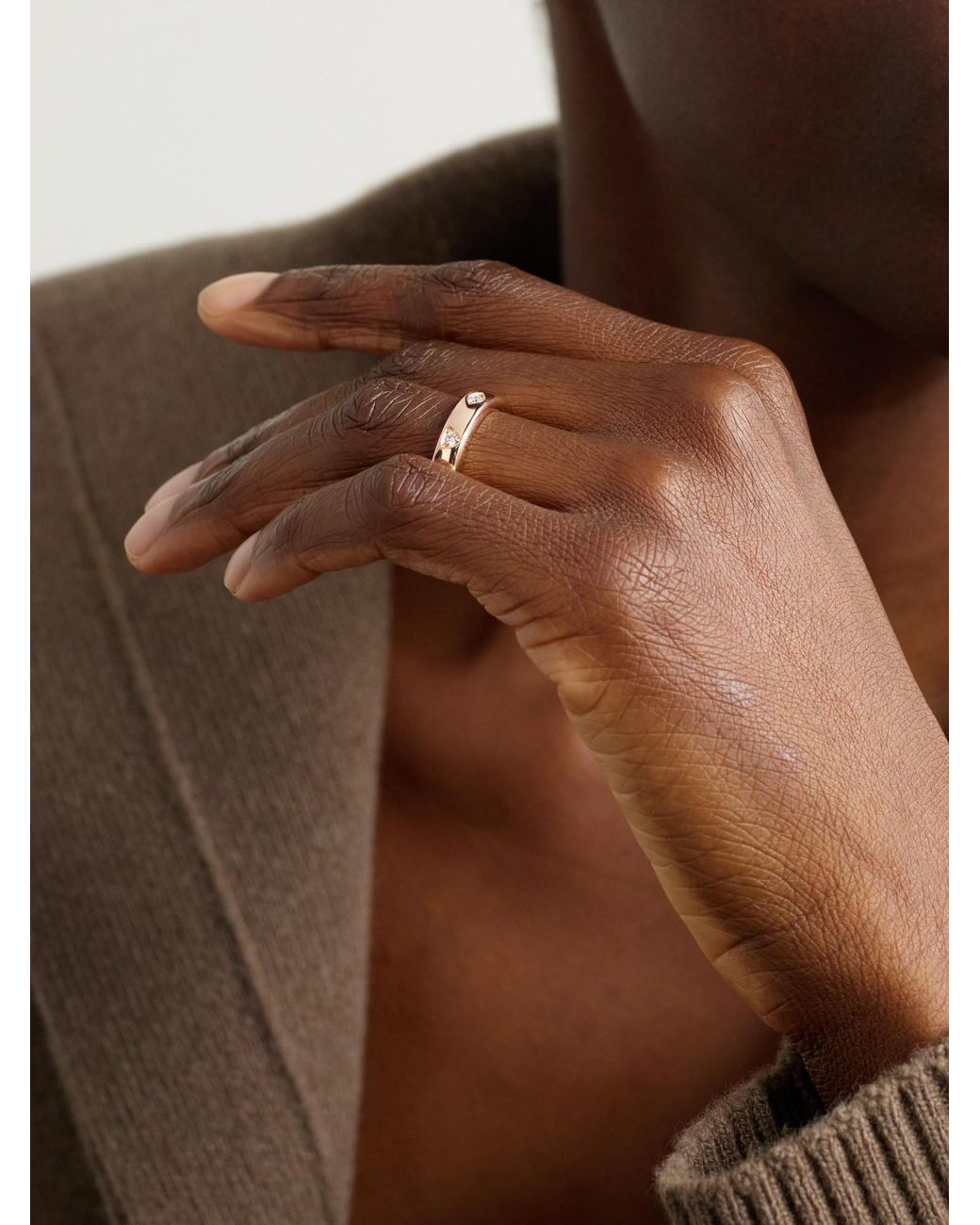 Pomellato Pink 18K Rose Diamond Ring