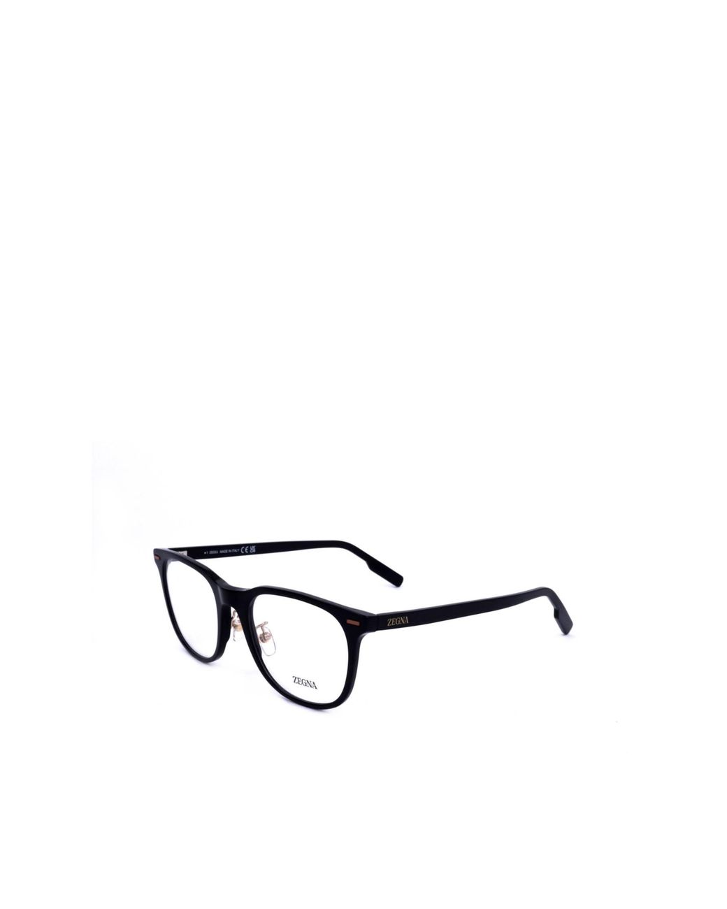 Zegna White Square Frame Glasses for men