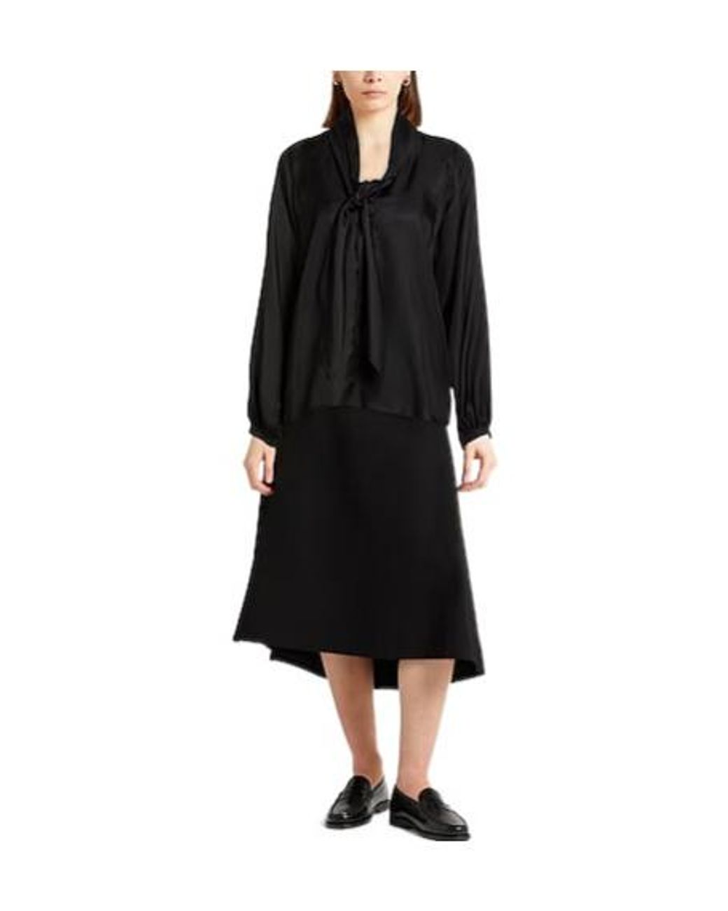 Max Mara Black Plain Colour Tops