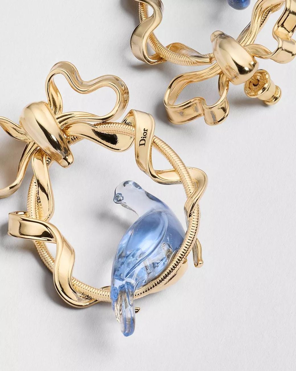 Dior Metallic Médaillon Earrings