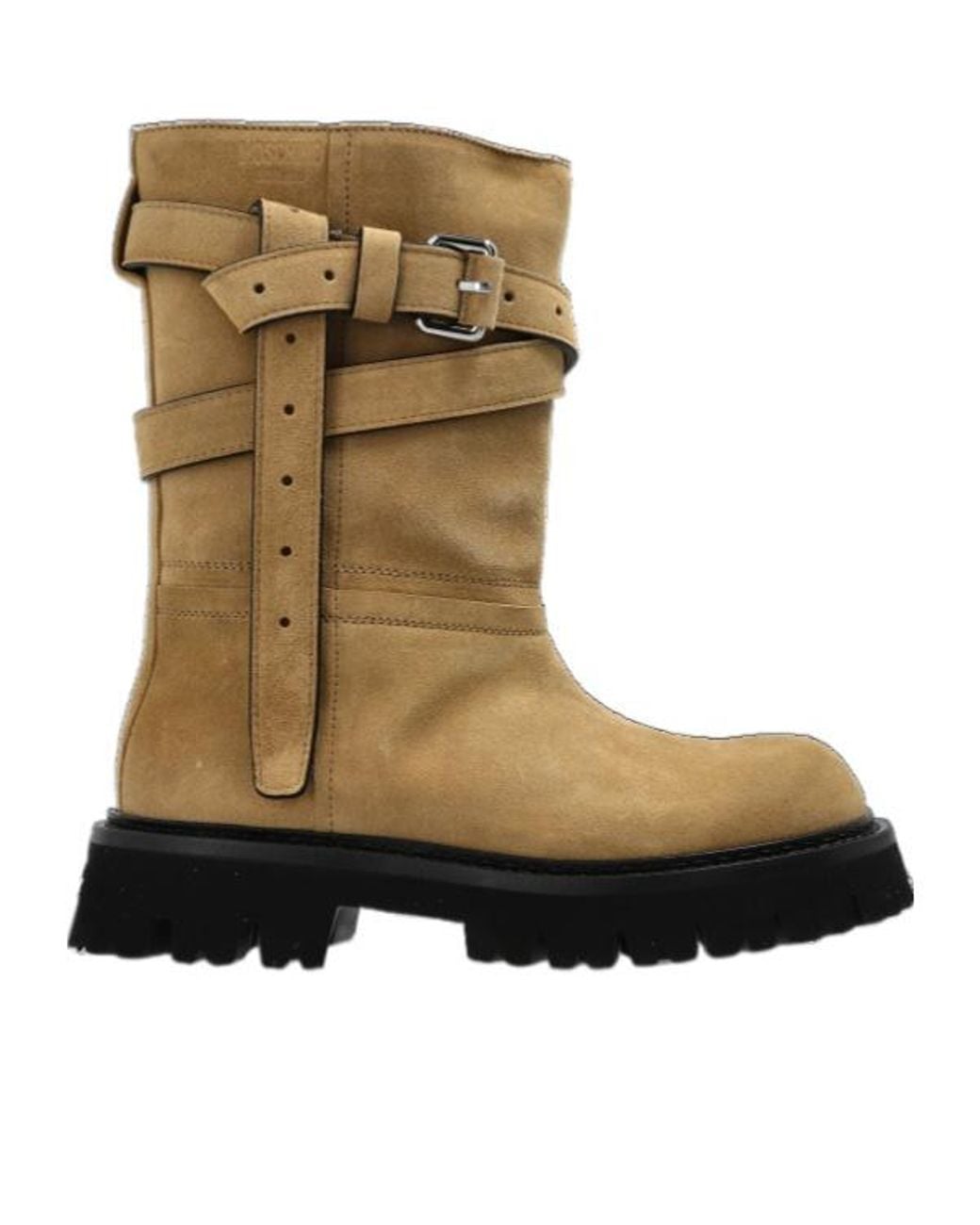 Moschino Green Buckled Ankle Boots