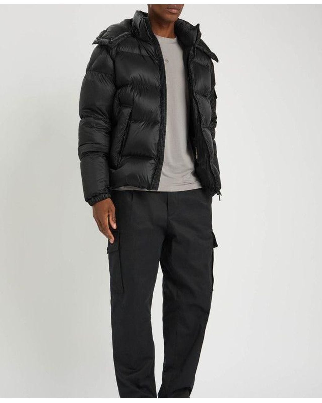Moncler Black Couyere Short Padded Jacket for men