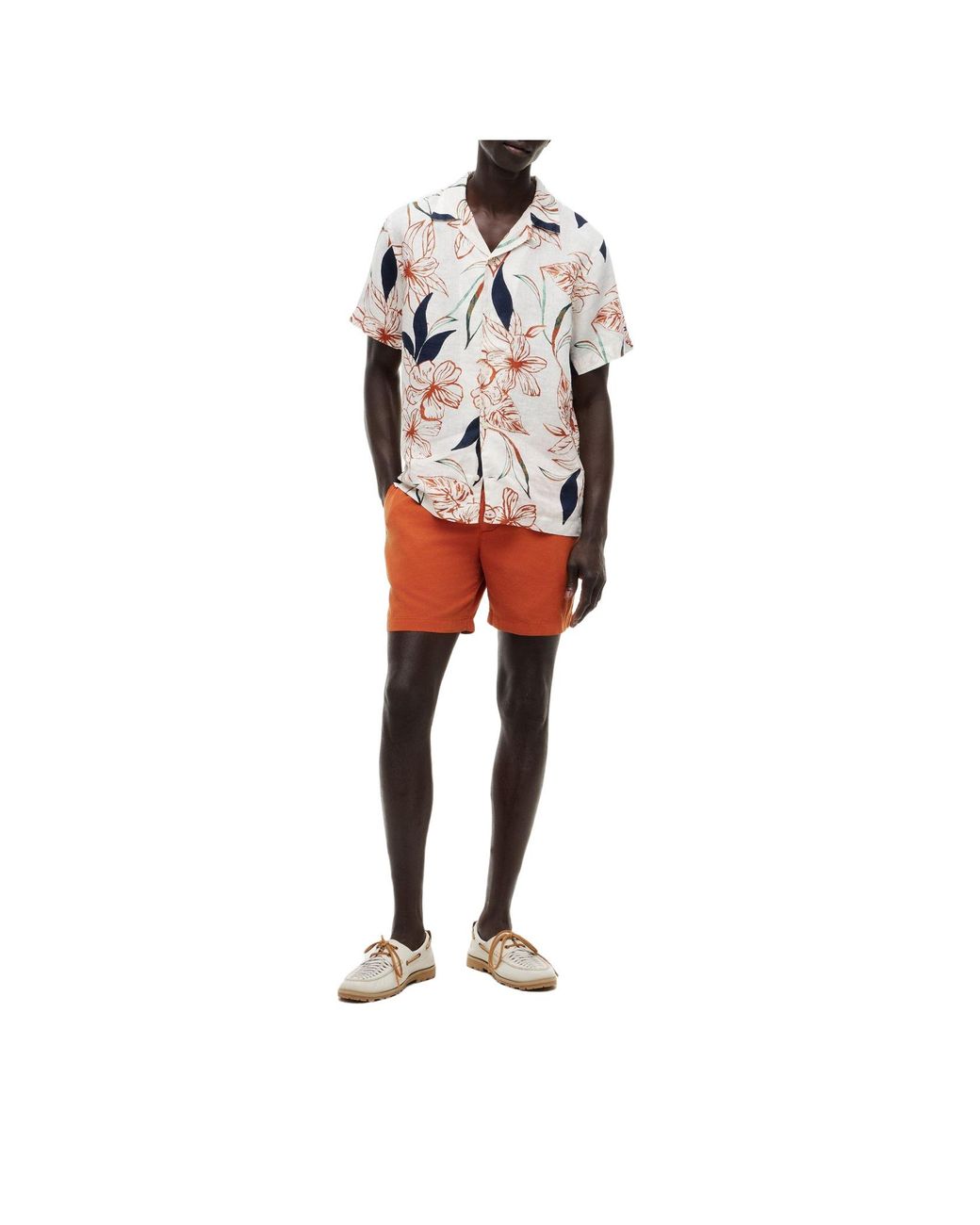 Tommy Hilfiger White Shortsleeve Printed Shirt for men
