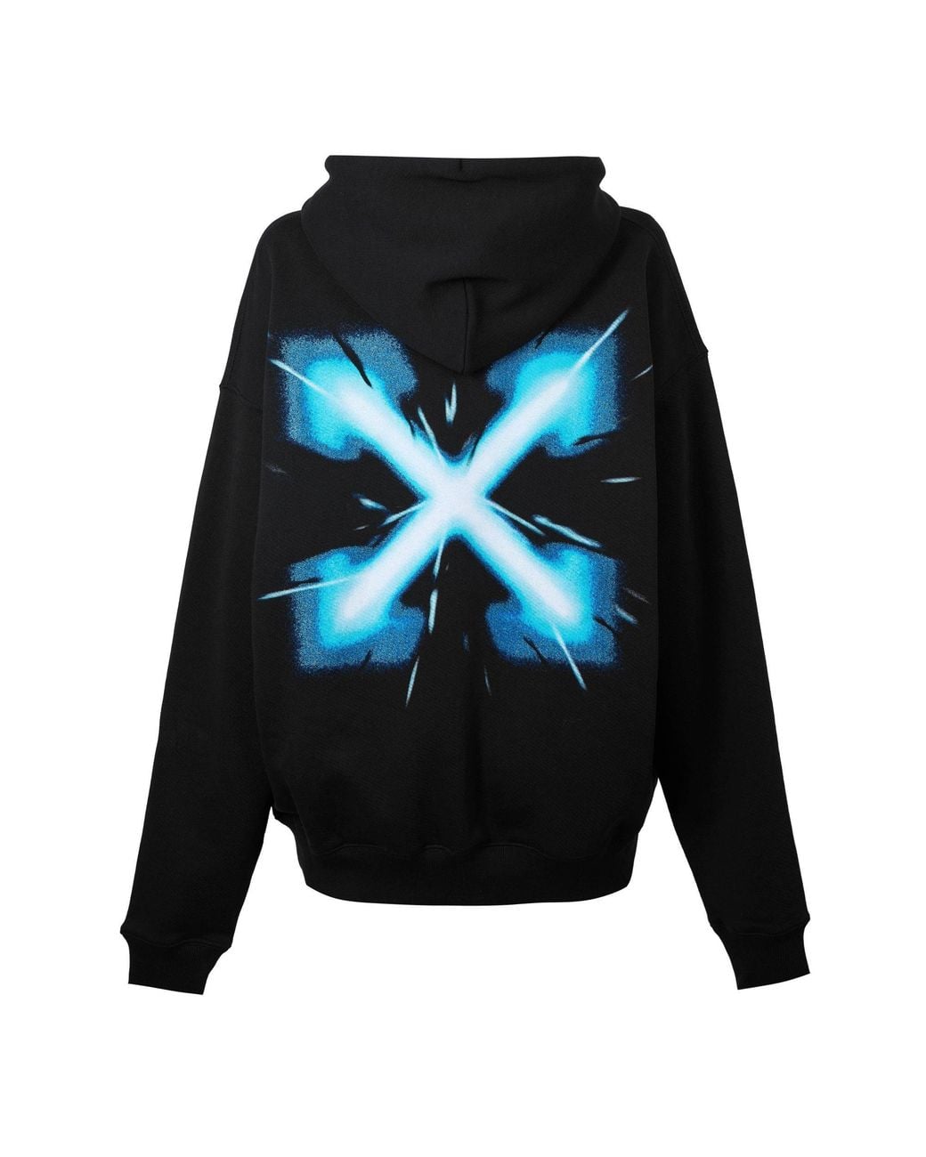 Off-White c/o Virgil Abloh Black Loose Cotton Sweatshirt