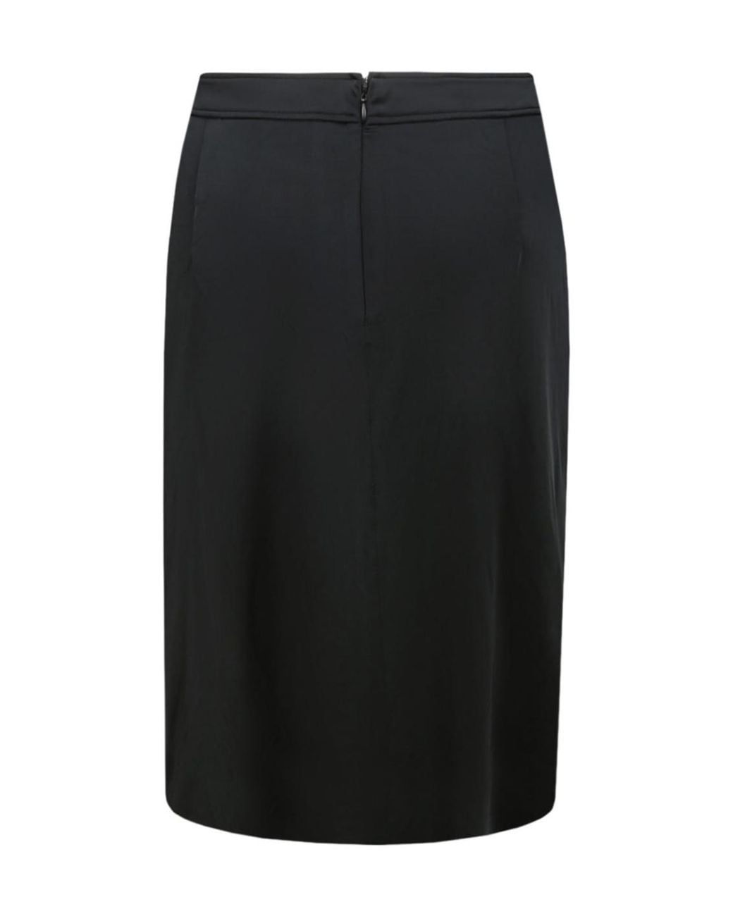 Tom Ford Black Lustrous Jersey Wrap Draped Skirt