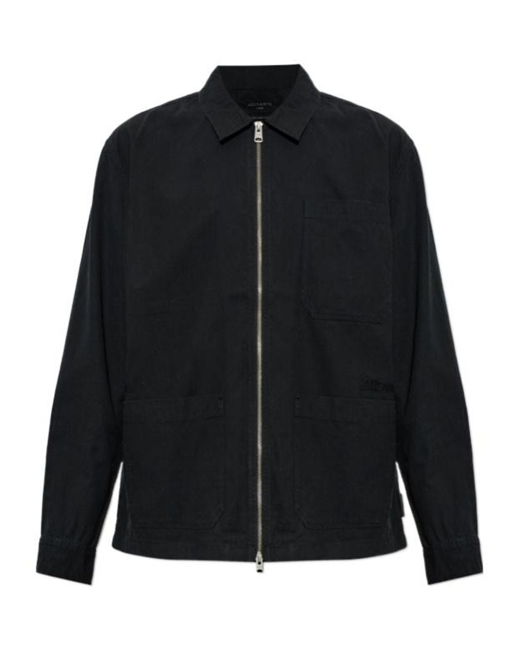 AllSaints Black Long-Sleeve Casual Jacket for men
