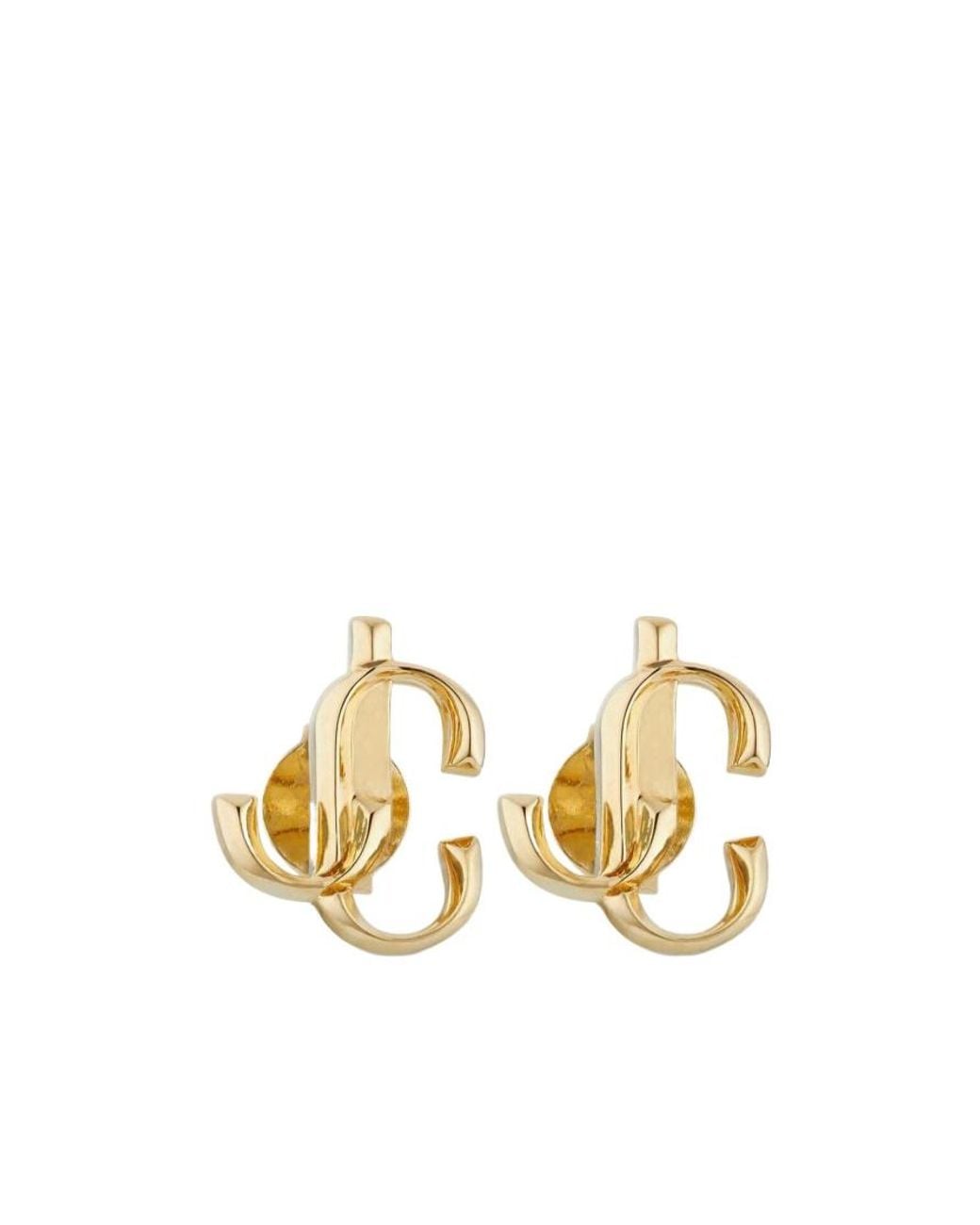 Jimmy Choo Metallic Jc Mini Stud Earrings