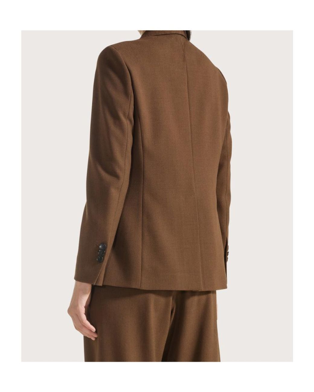 Seventy Brown Double-Breasted Blazer
