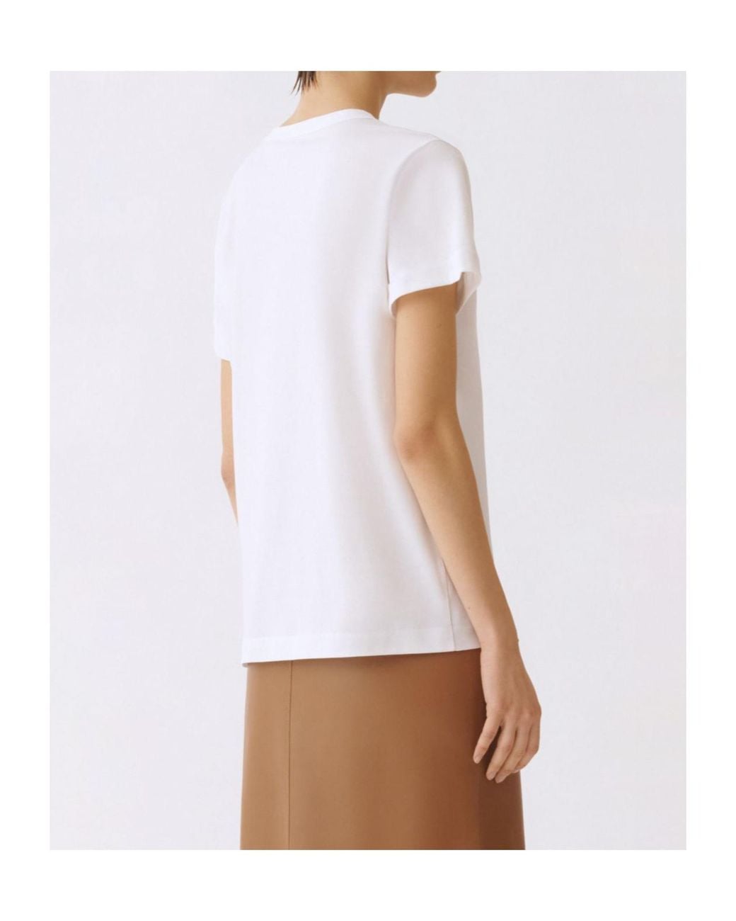Fabiana Filippi White Beaded Detail T-Shirt