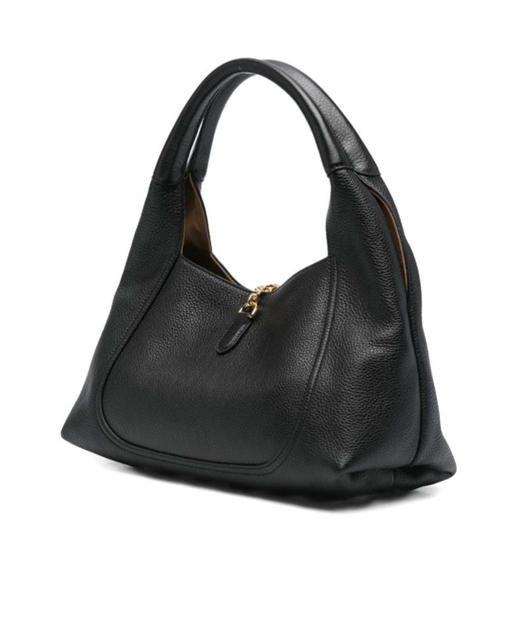 Gucci Black Softbit Leather Shoulder Bag