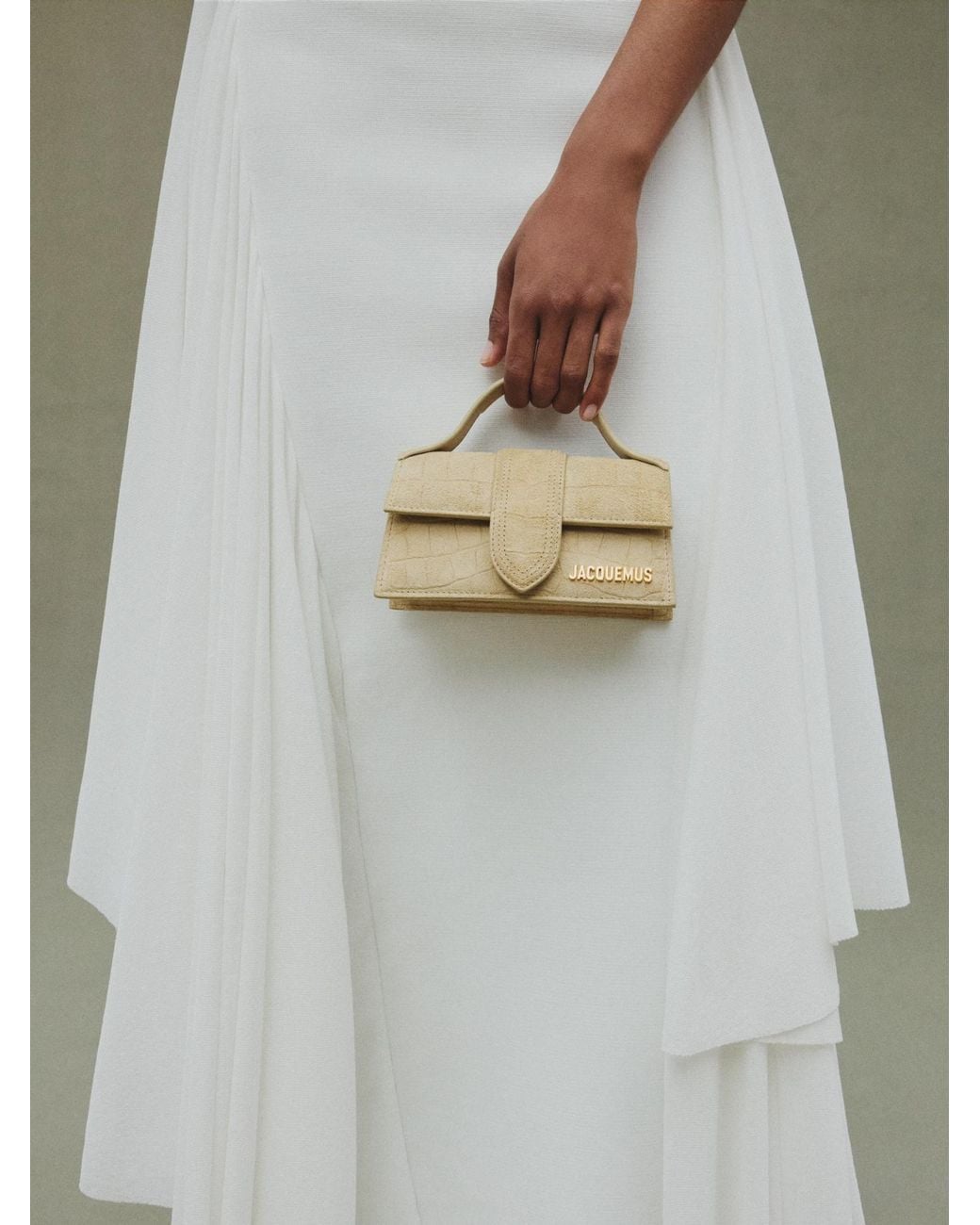 Jacquemus Metallic The Bambino Small Flap Bag