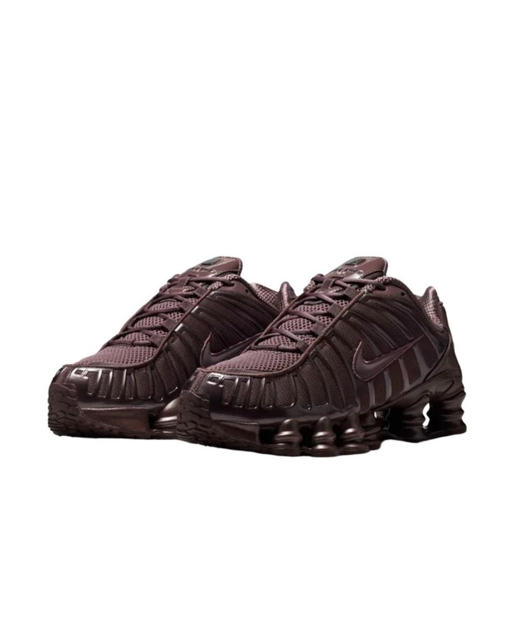 Nike Brown Shox Tl Low-Top Sneakers