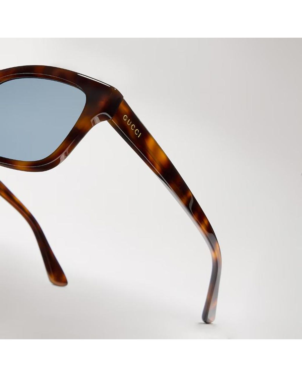 Gucci White Low Nose Bridge Fit Rectangular Sunglasses for men