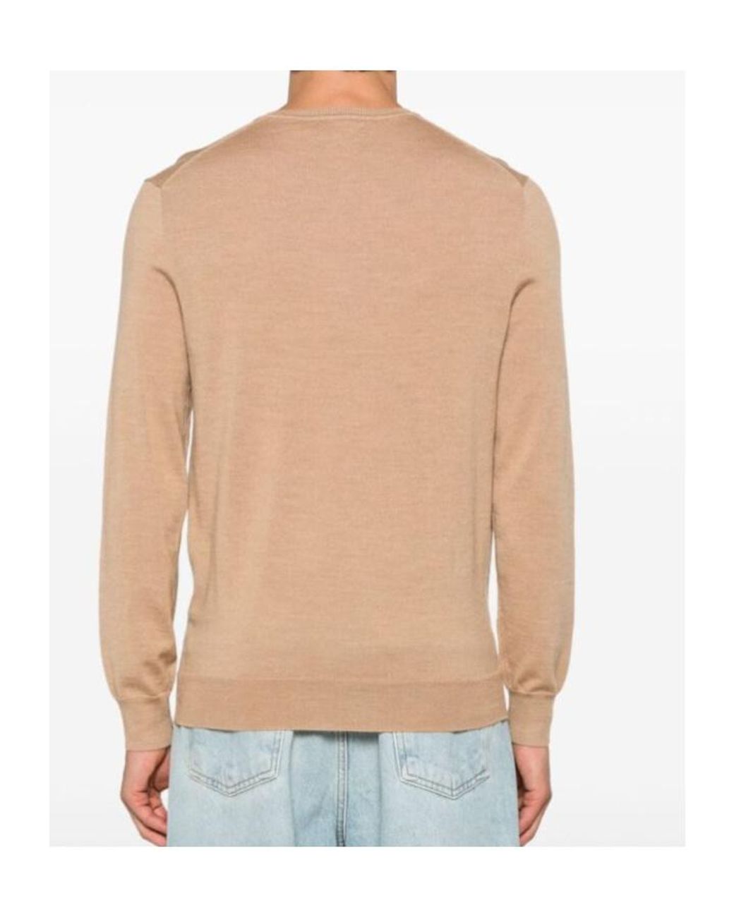 Polo Ralph Lauren Natural Logo Embroidered Crewneck Jumper for men