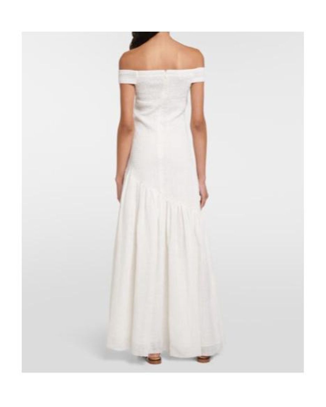 Gabriela Hearst White Veloso Linen And Silk Maxi Dress