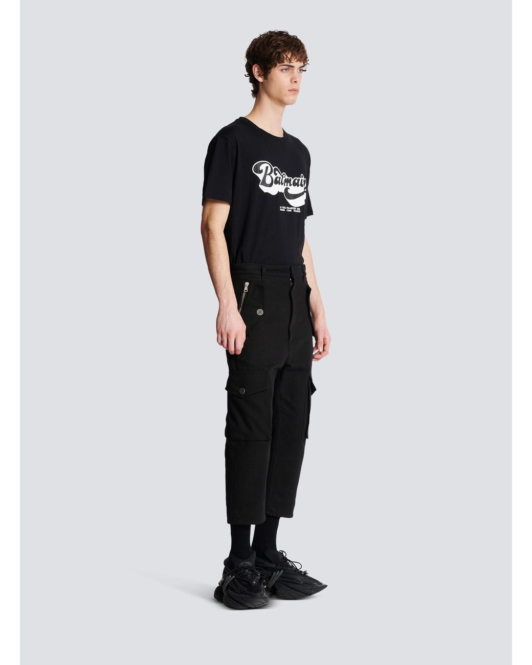 Balmain Black Cargo Trousers for men