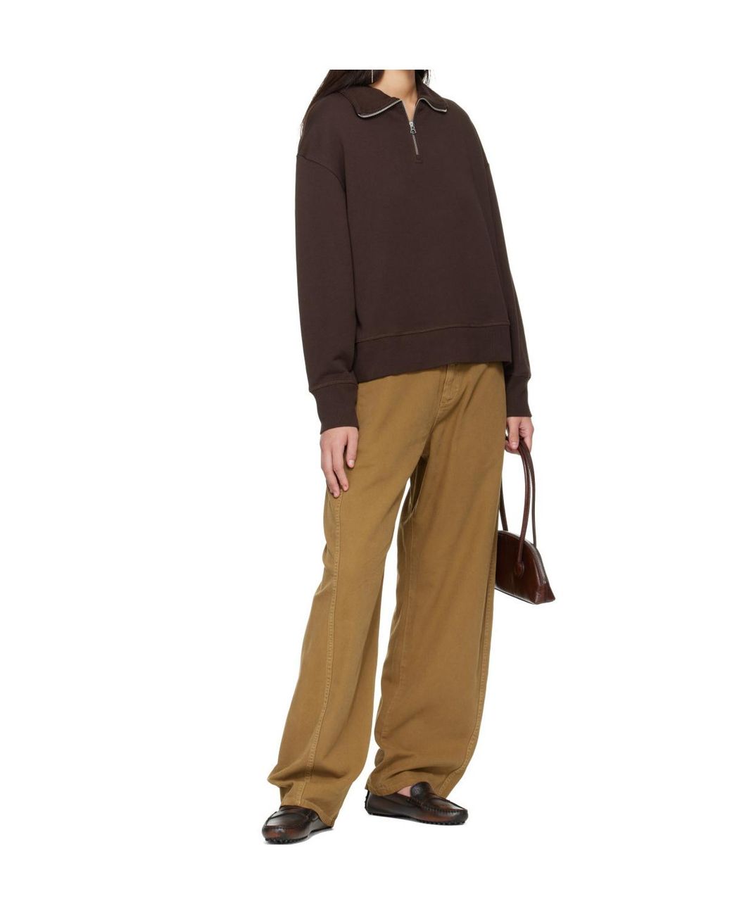 Rag & Bone Metallic Solid-Color Casual Trousers