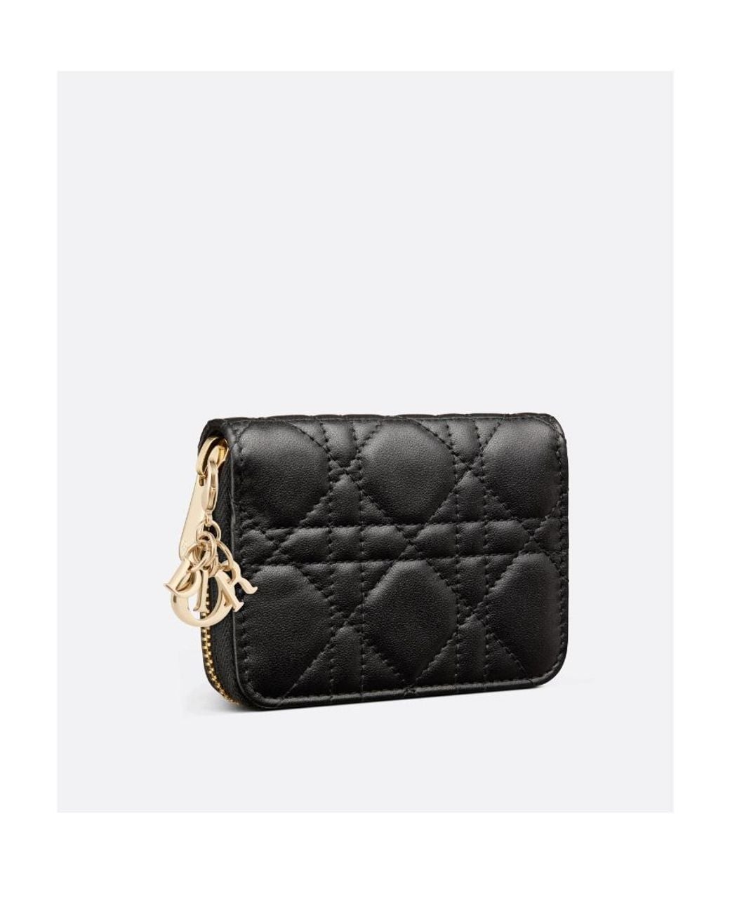 Dior Black Small Lady Voyageur Coin Purse