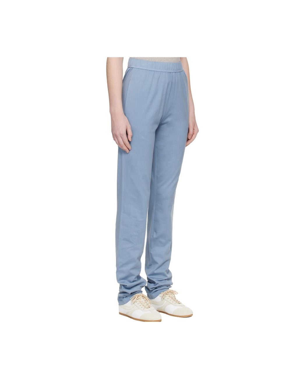 Rier Blue Elastic Waist Casual Pants