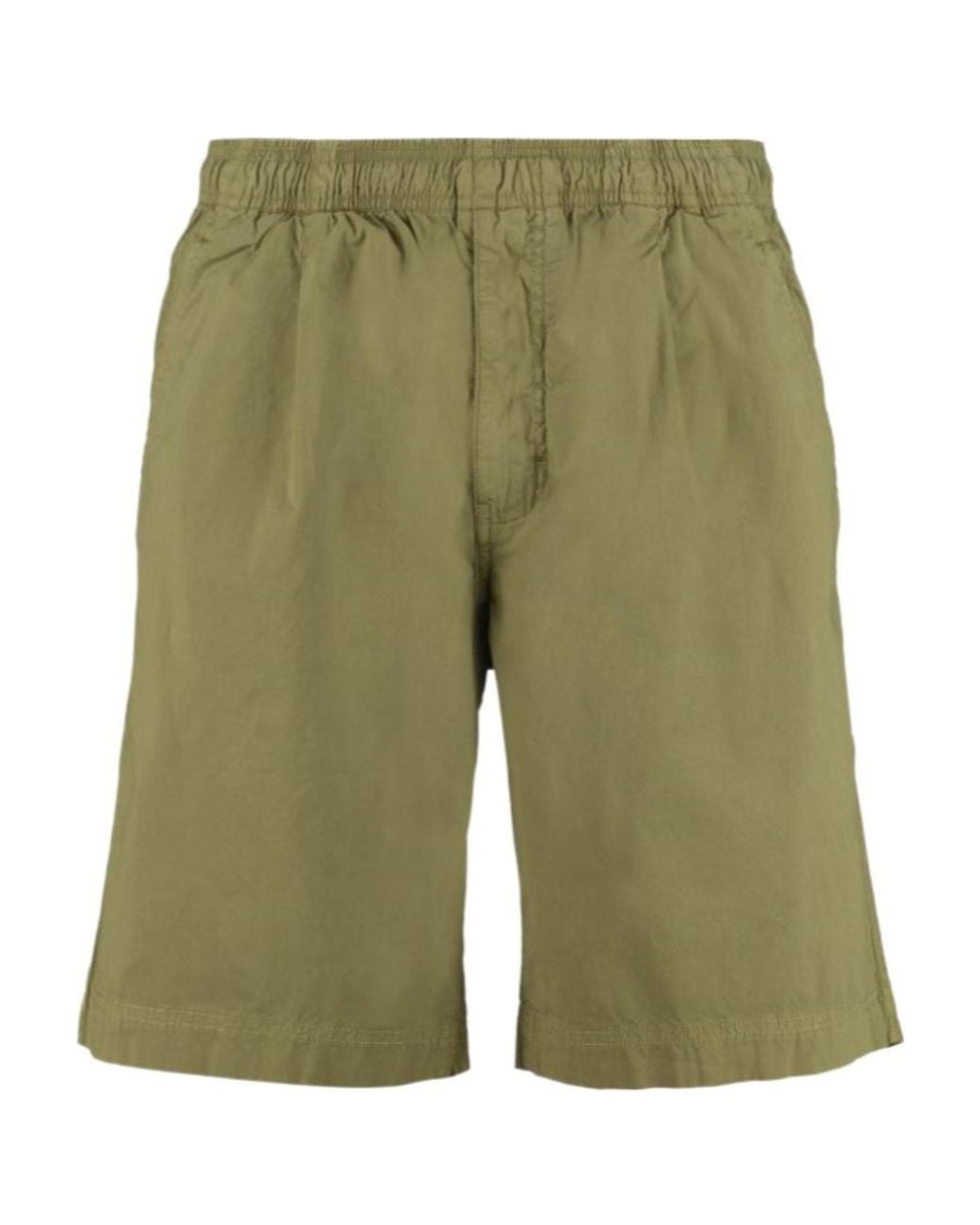 Woolrich Green Straight-Leg Track Shorts for men